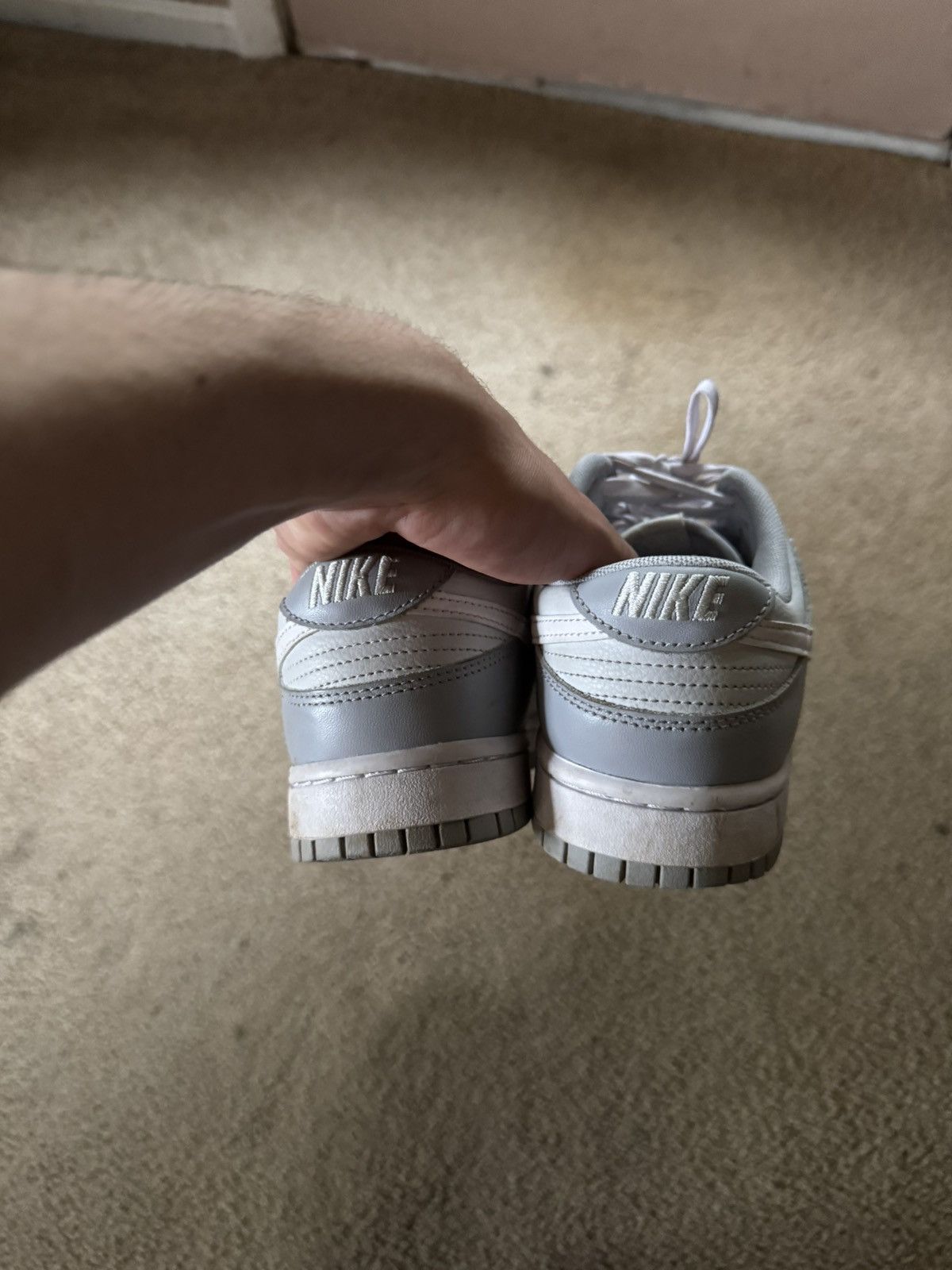 Nike Nike Dunk Low Grey Wolf Fog Size US 9.5 / EU 42-43 - 10 Thumbnail