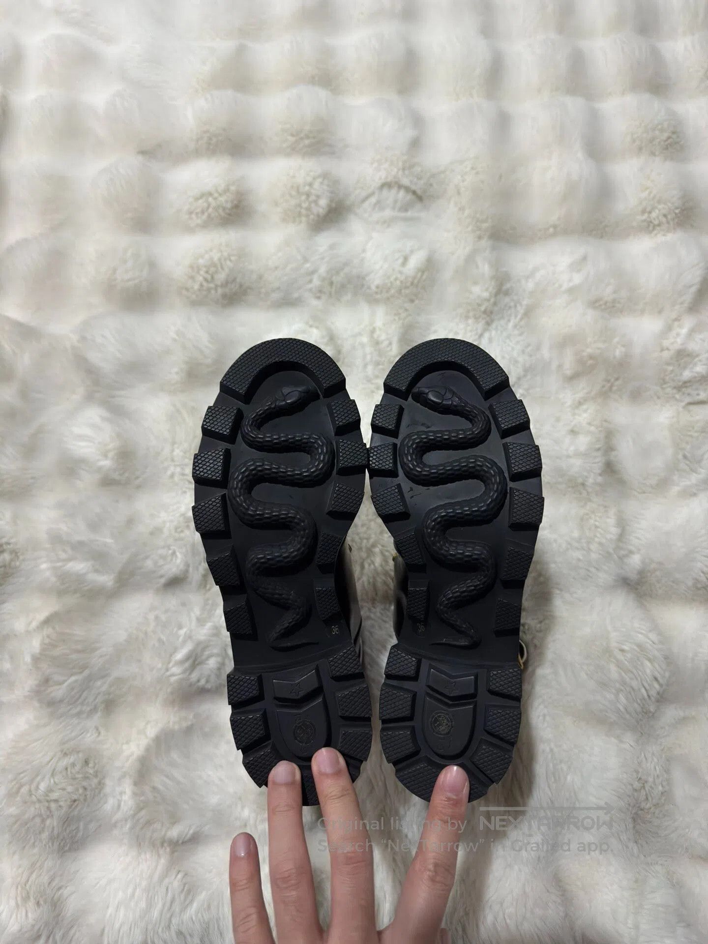 Gucci Guicci Black Women's Martin Boots| Size US 5.5 / IT 35.5 - 6 Thumbnail