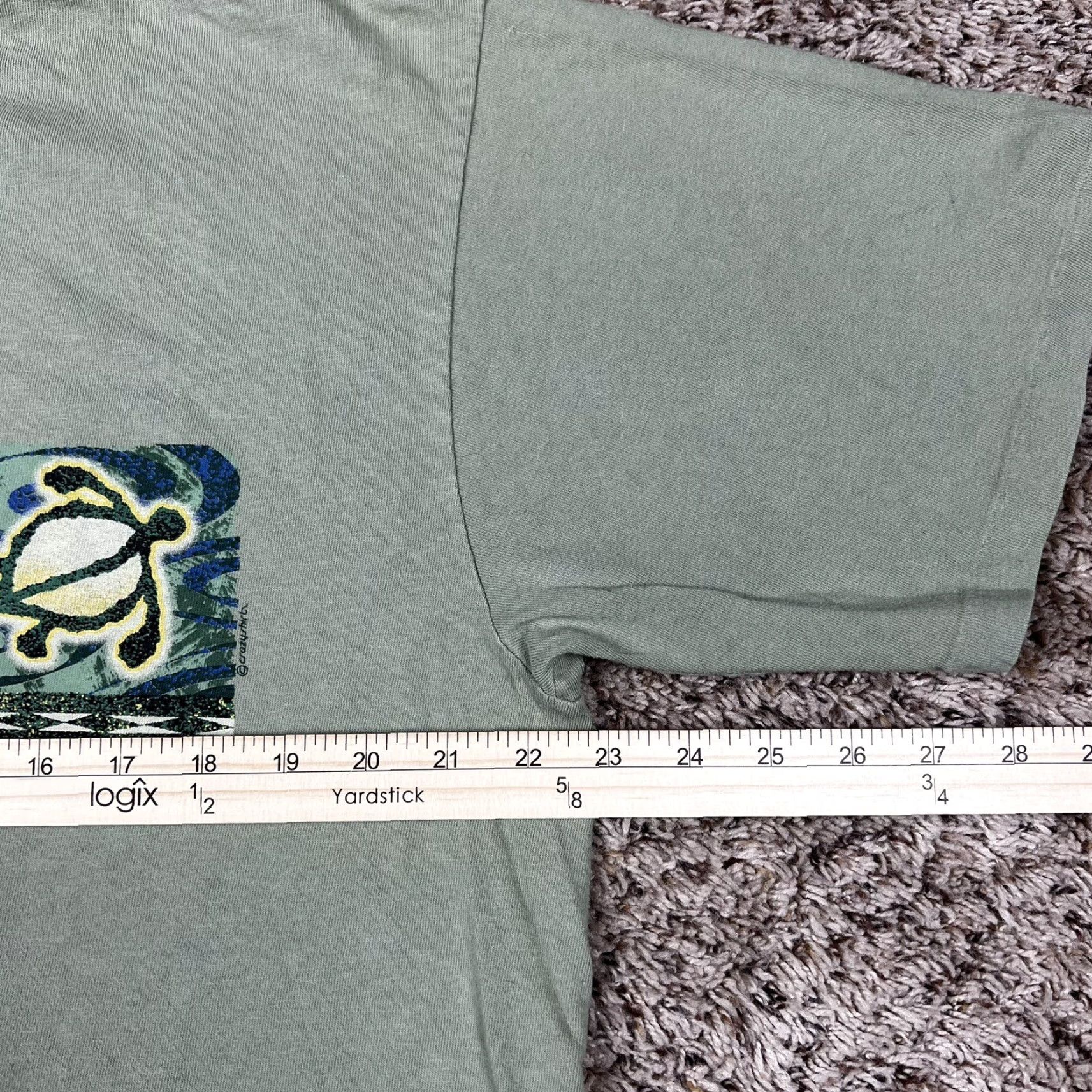 Vintage VINTAGE Crazy Shirts T-Shirt Unisex Adults Cropped Hawaii 90s Graphic Green Large Short Sleeve Crew Neck Cotton Size US L / EU 52-54 / 3 - 6 Thumbnail