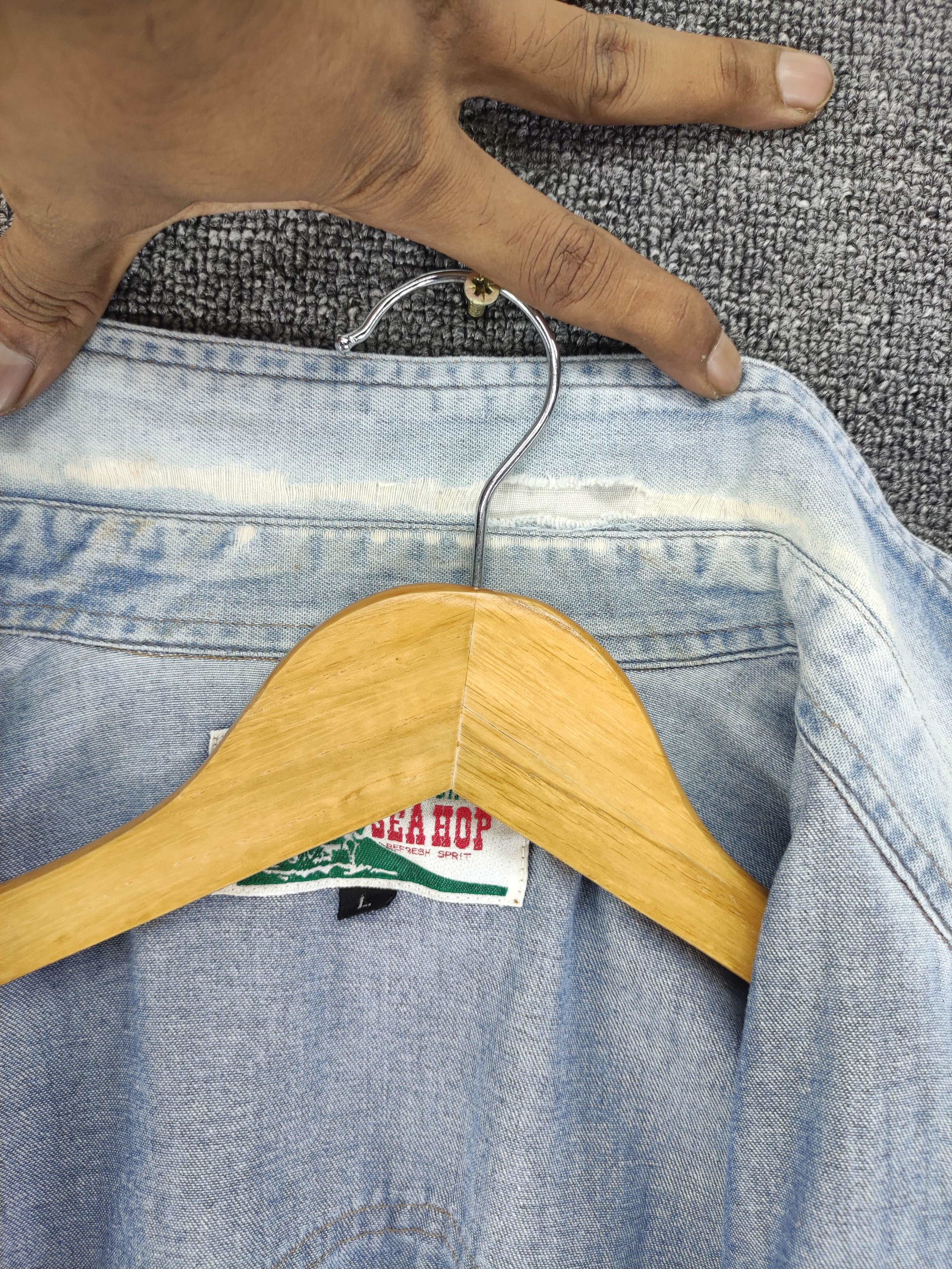 Japanese Brand Vintage Sea Hop Soft Denim Snap Button Long Sleeve Size US L / EU 52-54 / 3 - 2 Thumbnail
