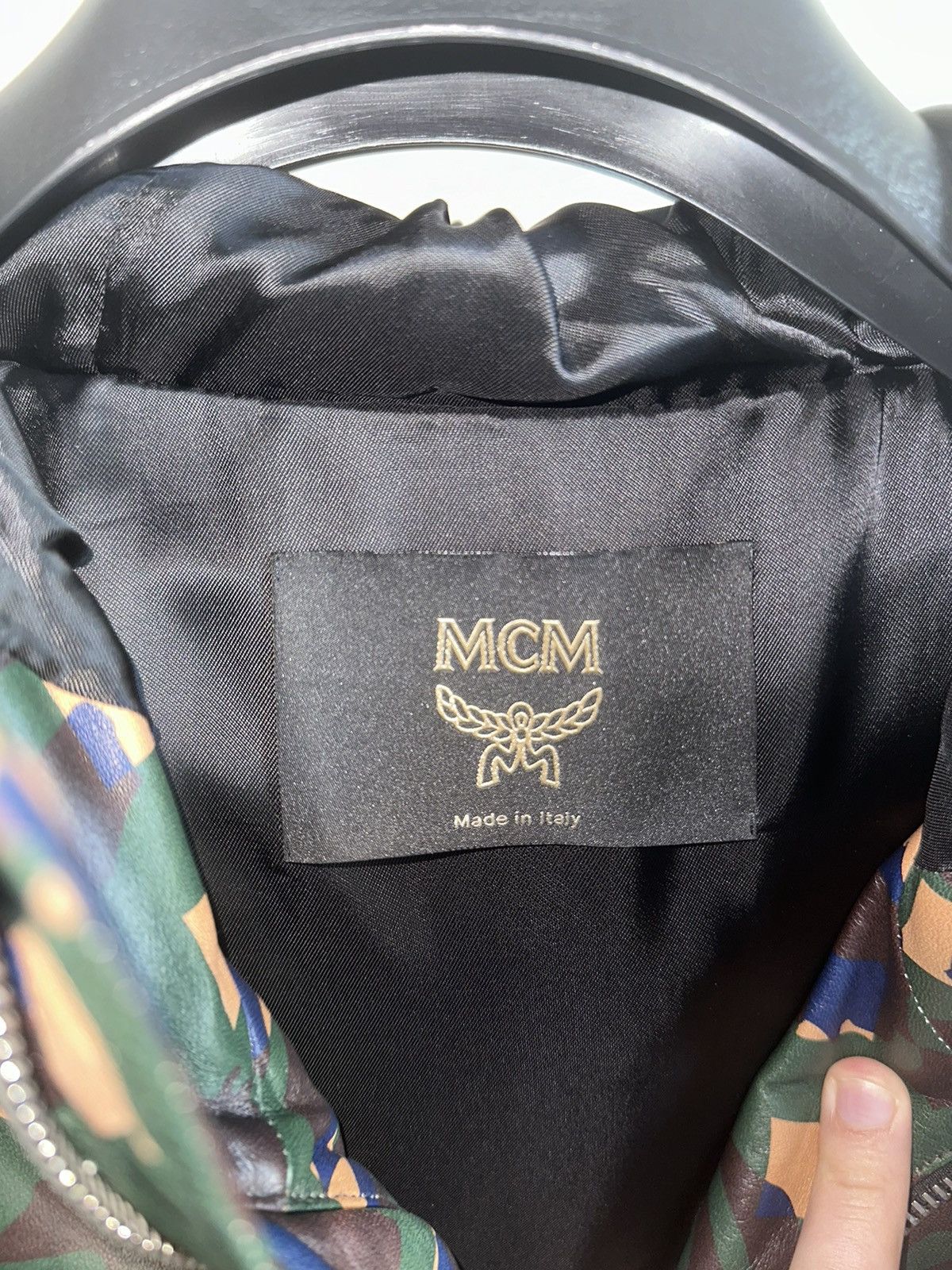 MCM MCM Lamb Leather Camo Jacket Size US L / EU 52-54 / 3 - 3 Thumbnail