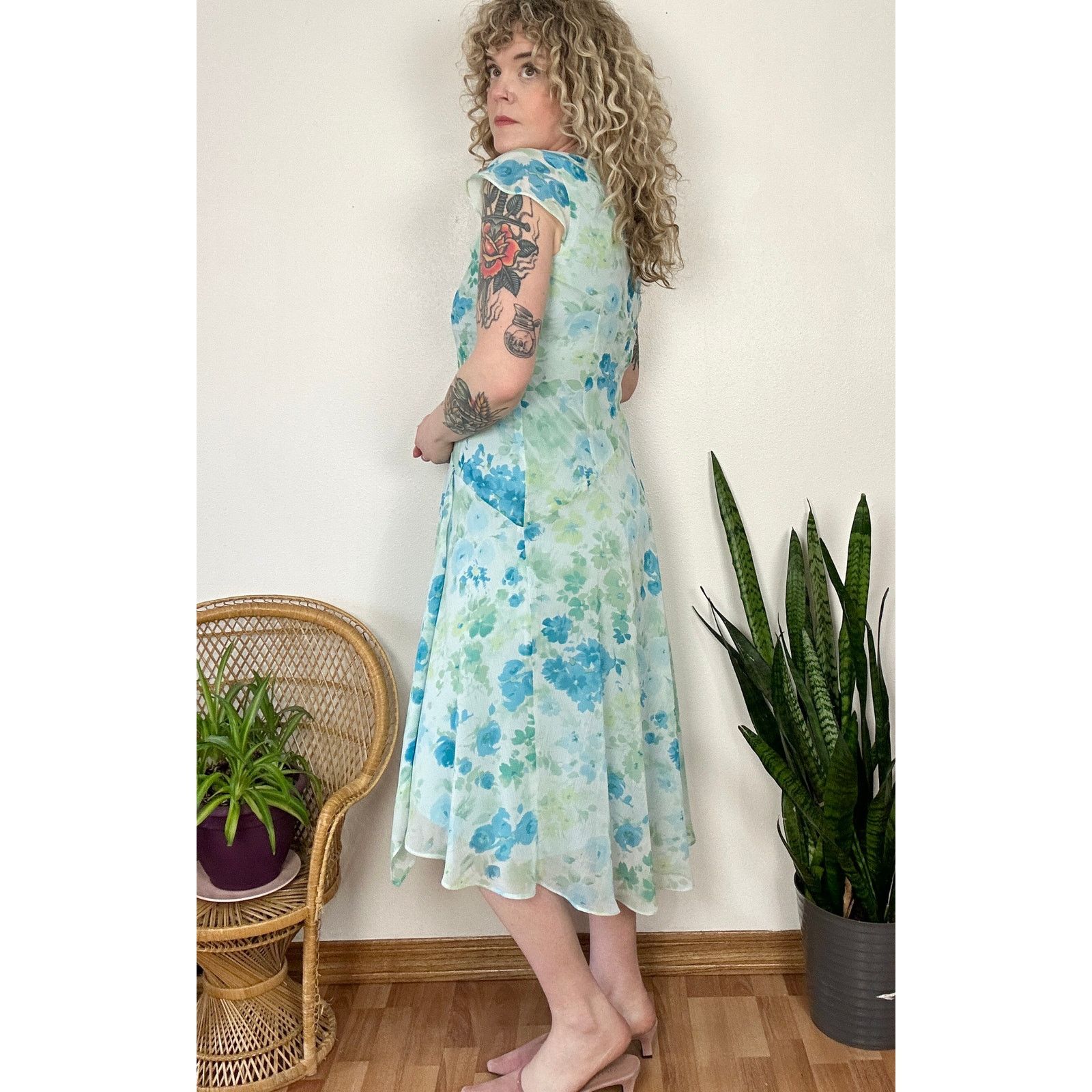 Other Y2K Asymmetrical Fairycore Midi Dress size 10 Size L / US 10 / IT 46 - 3 Thumbnail