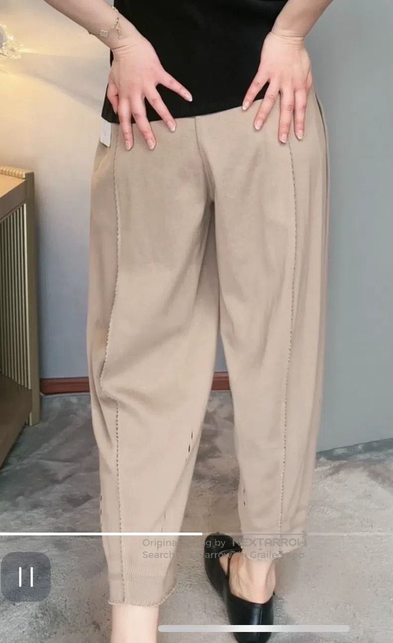 Issey Miyake Issey Miyake Khaki Harem Pants Size 25" / US 0 / IT 36 - 4 Thumbnail