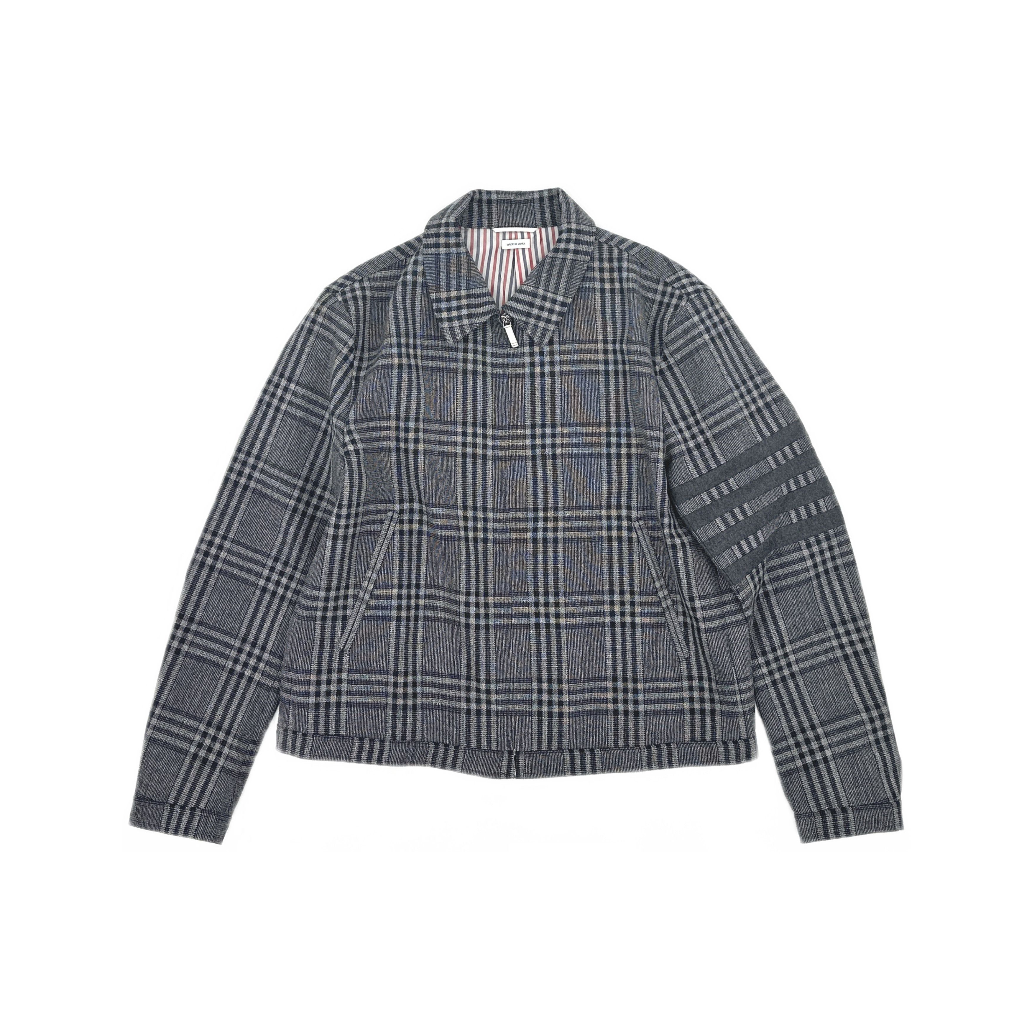 Thom Browne Thom Browne Plaid Wool Zip Jacket Size M Size US M / EU 48-50 / 2 - 1 Thumbnail