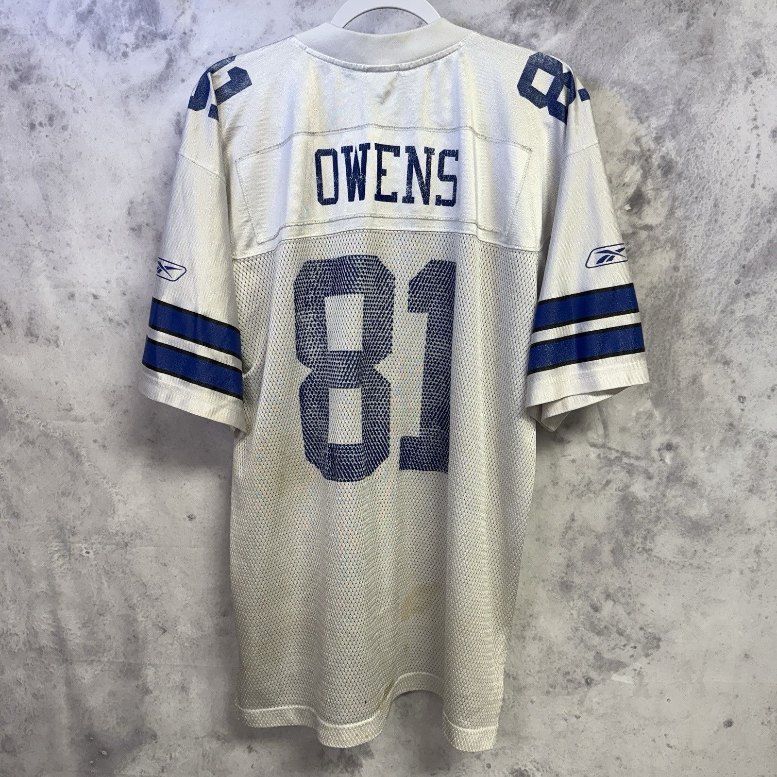 NFL Dallas Cowboys Terrell Owens Jersey Mens L White Vintage Ree Size US L / EU 52-54 / 3 - 2 Thumbnail