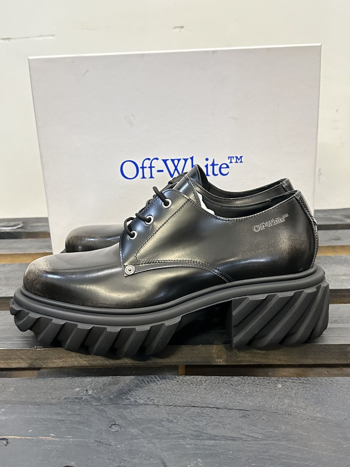 Off-White Exploration Derby Anthracite. Sz 43 Size US 10 / EU 43 - 3 Thumbnail