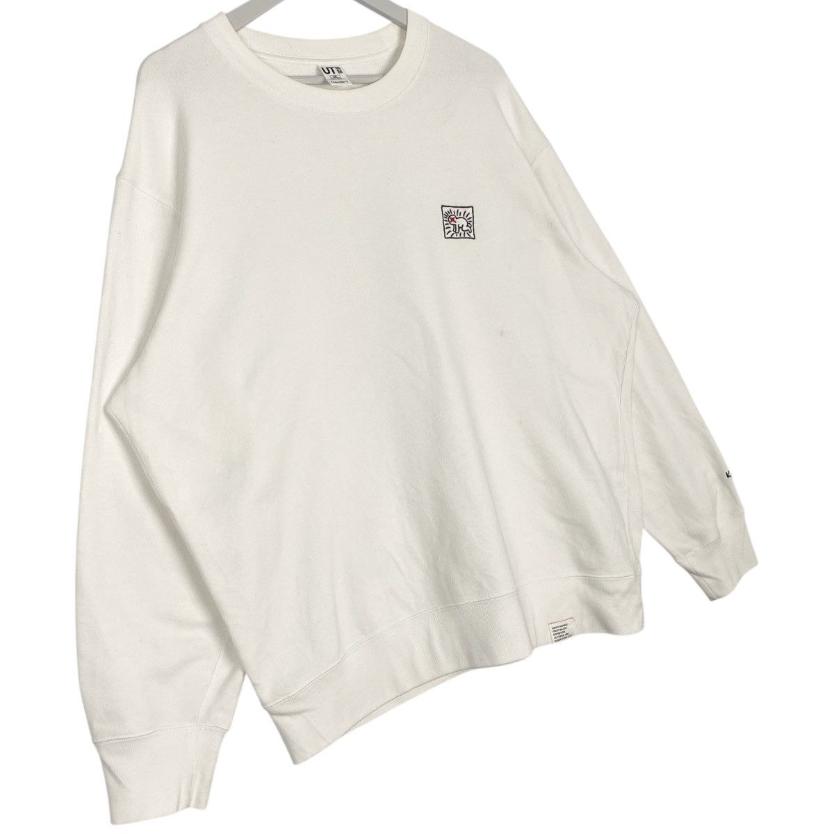 Vintage Vintage Ut Keith Haring Crewneck Sweatshirt White Size US XXL / EU 58 / 5 - 3 Thumbnail