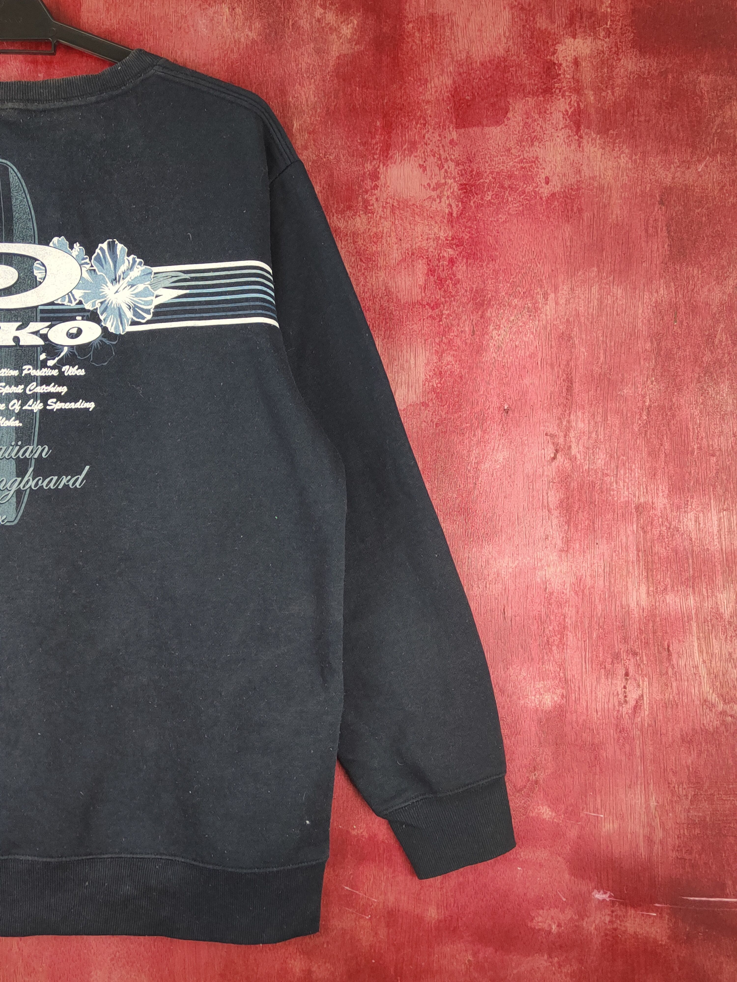 Japanese Brand × Vintage Piko surf vintage Dark Blue Sweatshirts #S1555 Size US L / EU 52-54 / 3 - 11 Thumbnail