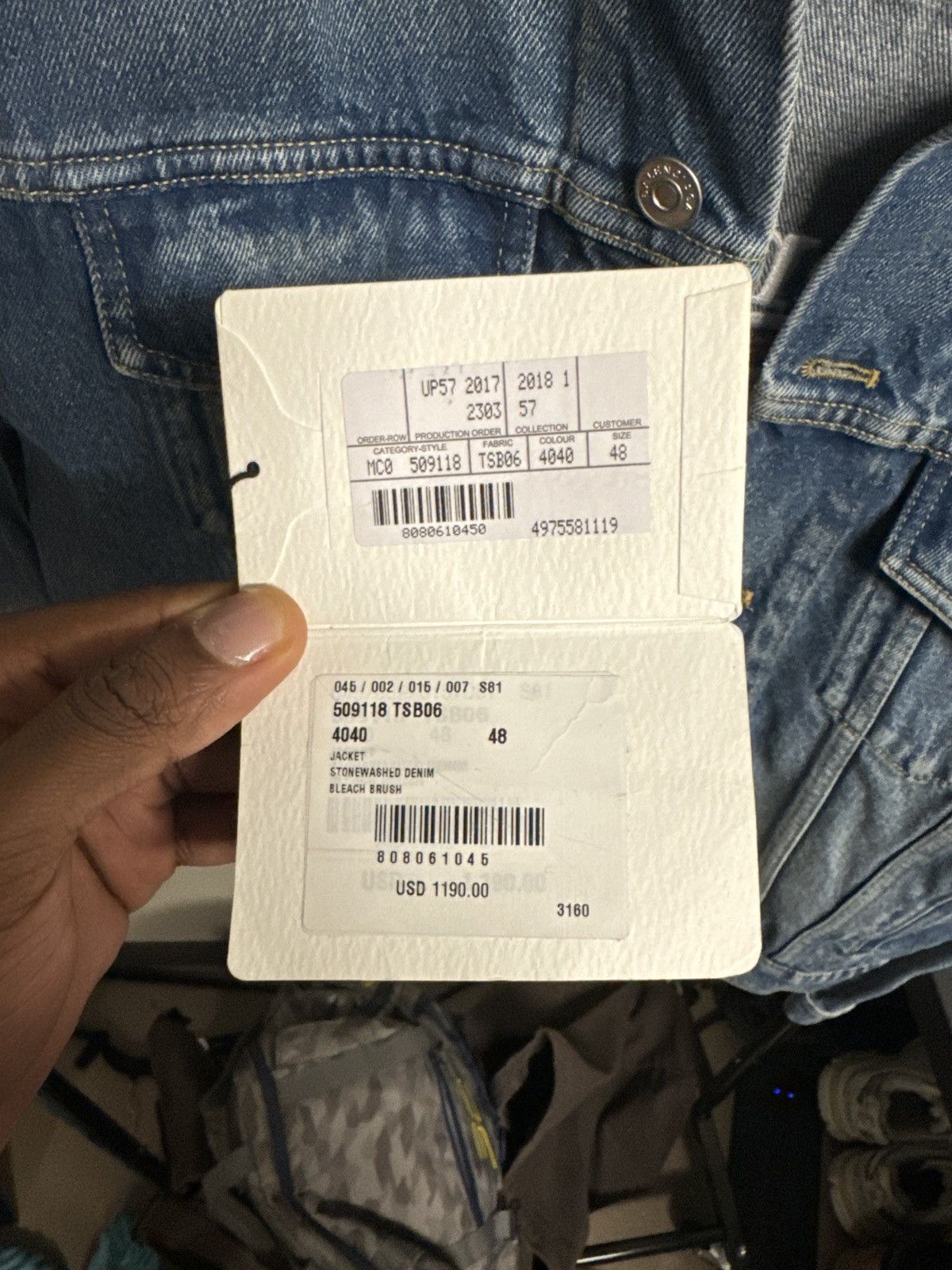 Balenciaga Balenciaga Distressed collar denim jacket Size US S / EU 44-46 / 1 - 11 Thumbnail