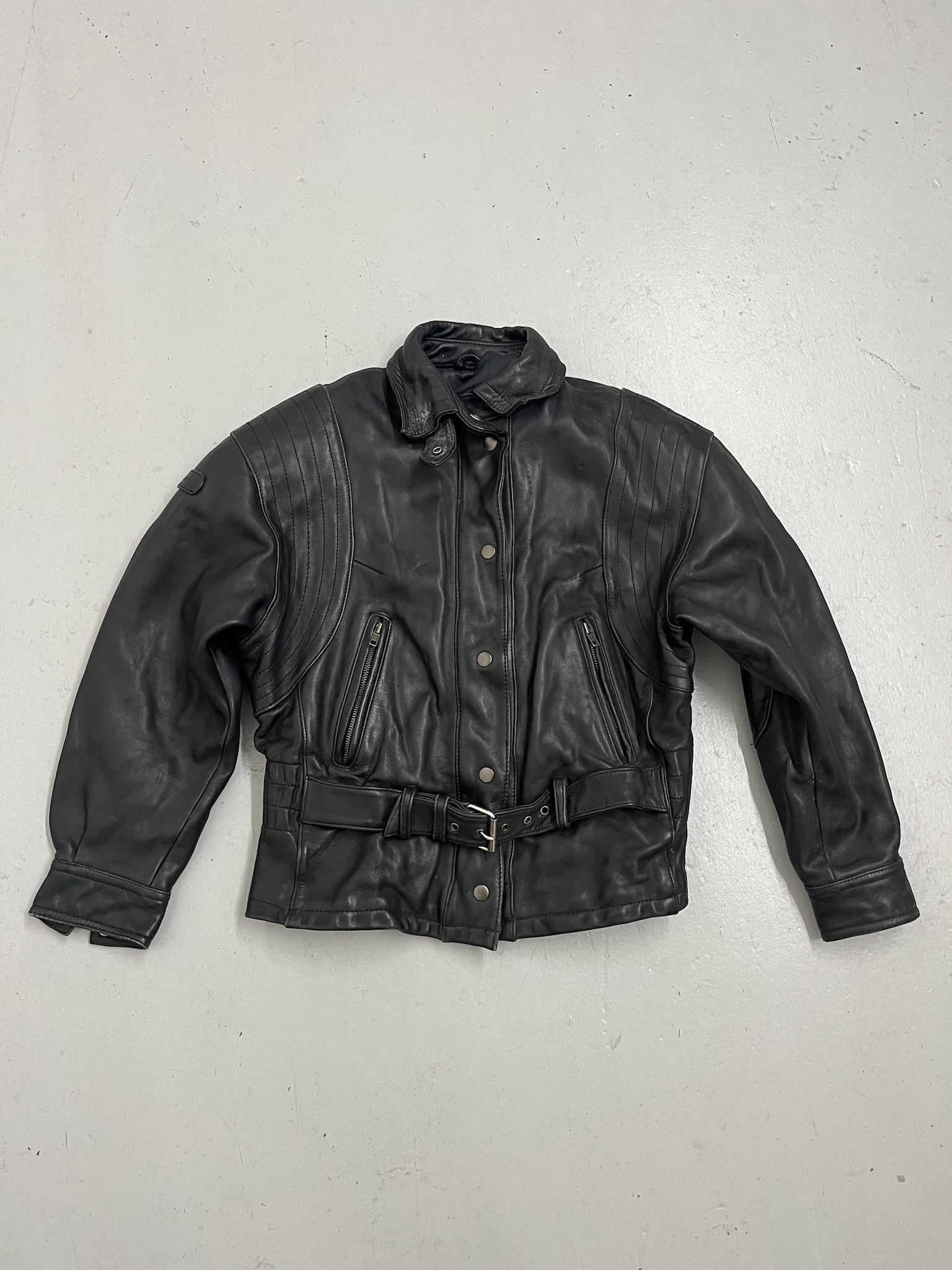 Hein Gericke Vintage 90s Hein Gericke Heavy Leather Biker Jacket Size XS Size US XS / EU 42 / 0 - 1 Thumbnail