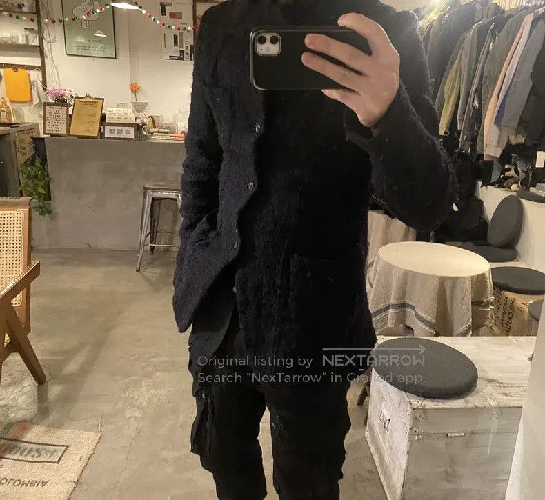 Comme des Garcons Comme Des Garcons Early Crinkle Wool Blazer Notched Lapel Size US S / EU 44-46 / 1 - 8 Thumbnail