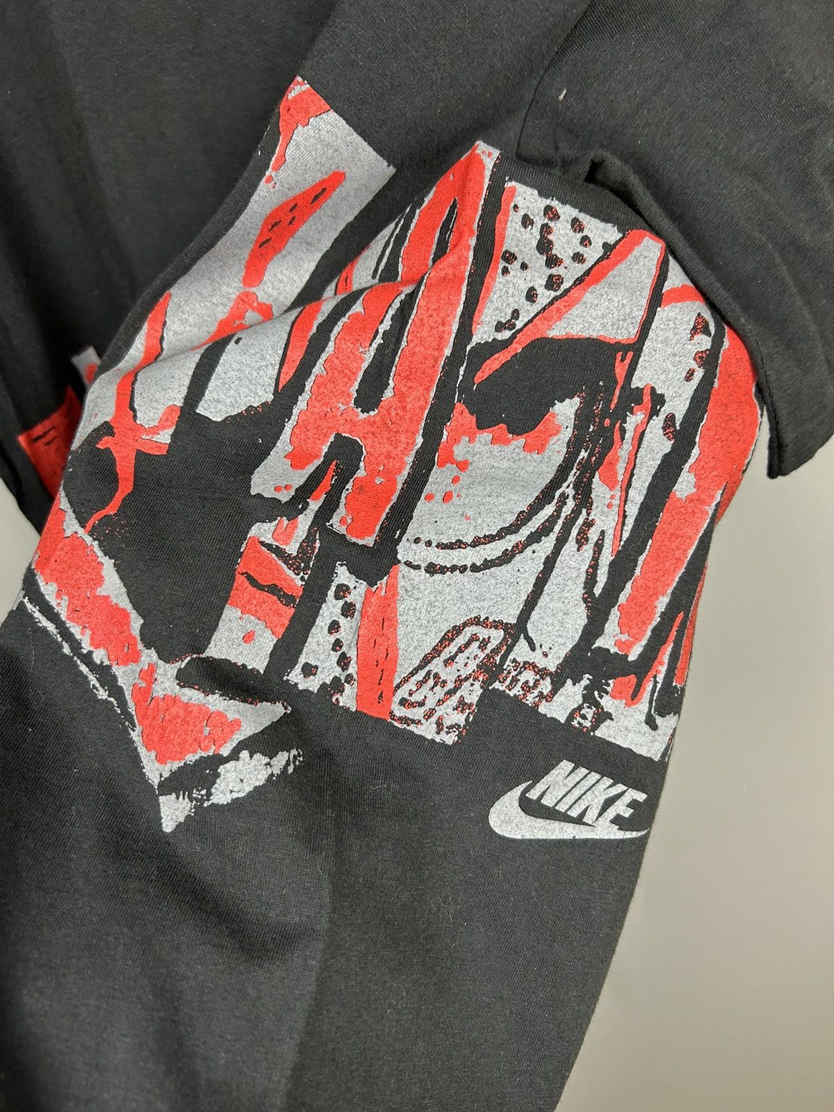 Nike × Vintage Vintage 90s Nike Jordan T shirt Logo Size US L / EU 52-54 / 3 - 10 Thumbnail