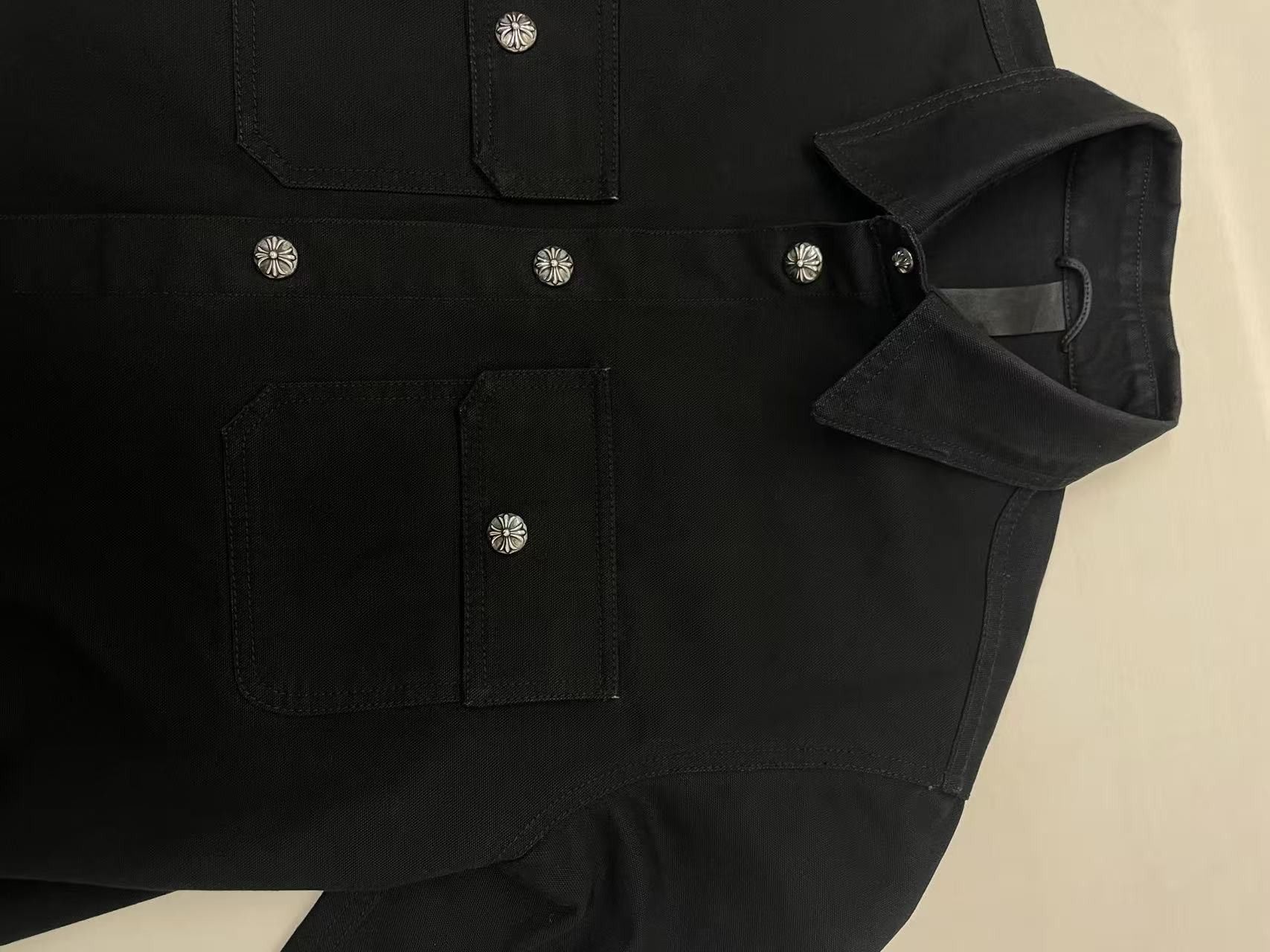 Chrome Hearts Chrome Hearts Black Washed Quilted Work Dog Jacket Size US M / EU 48-50 / 2 - 5 Thumbnail