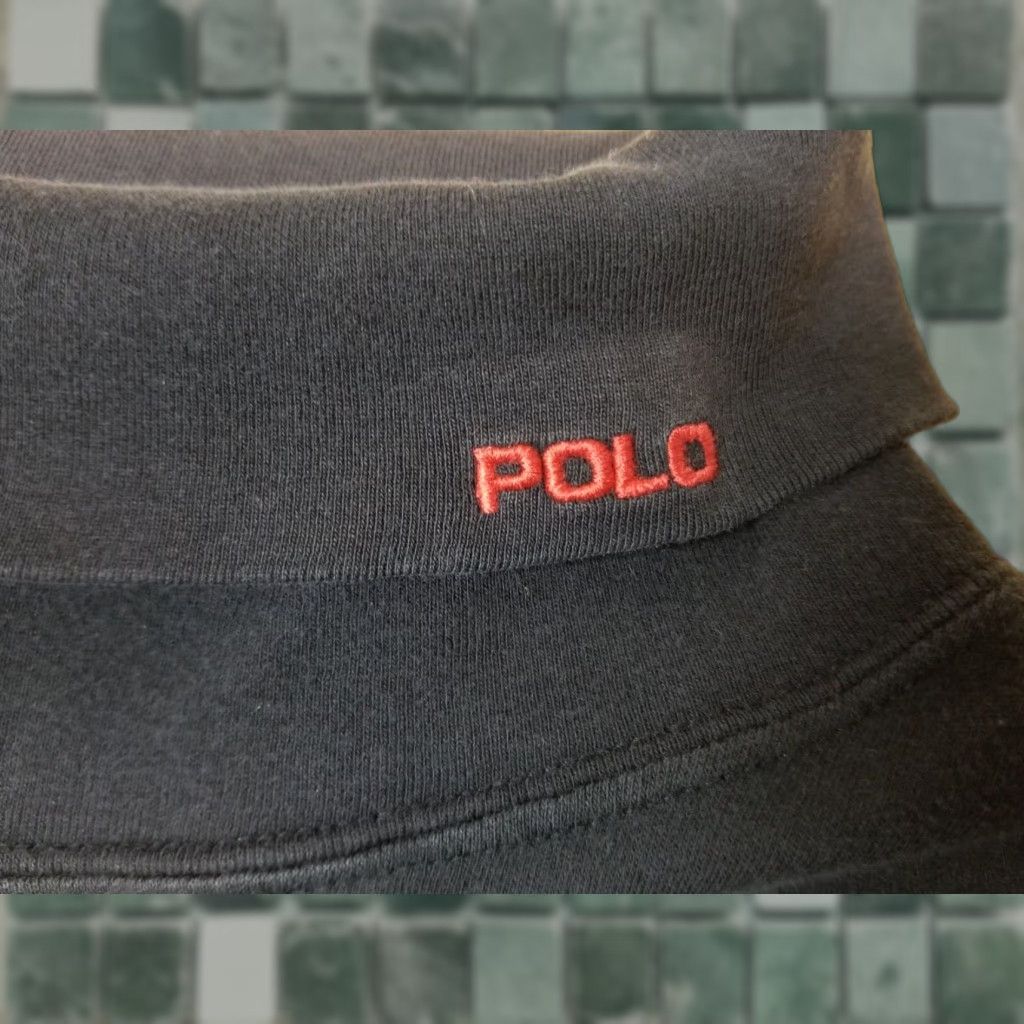 Ralph Lauren VINTAGE Ralph Lauren POLO SHIRT Black Turtle Neck Long Sleeve SZ LARGE 90s Mens Pullover Size US L / EU 52-54 / 3 - 1 Thumbnail