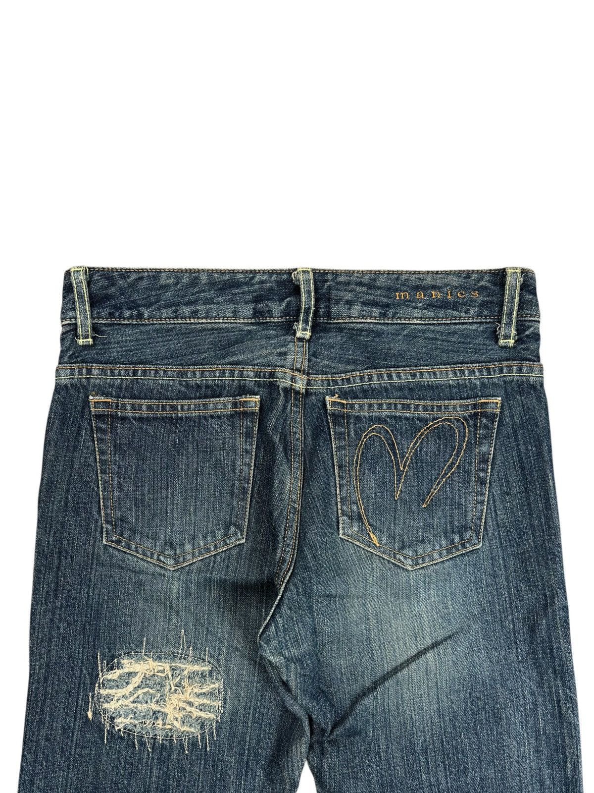 Isamu Katayama Backlash 2000s Manics - Crust Punk Flared Denim Pants Size US 28 / EU 44 - 4 Thumbnail