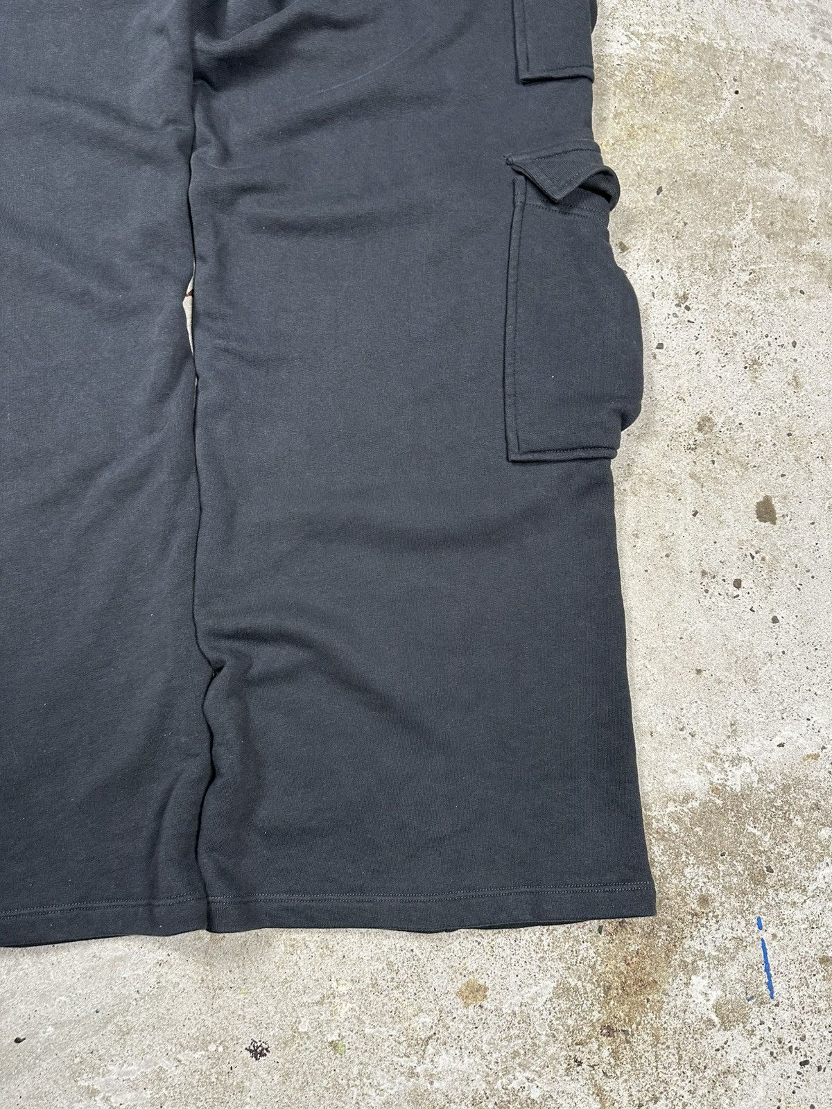 Japanese Brand Vintage Y2K ULTRA BAGGY Cargo Grey Sweatpants Flare Size US 32 / EU 48 - 9 Thumbnail