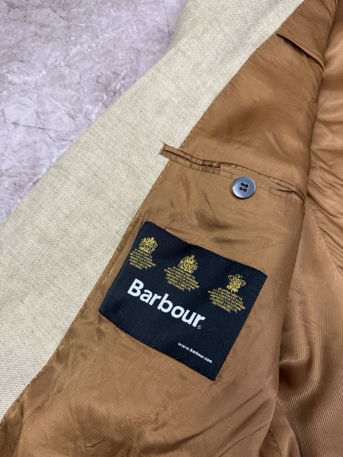 Barbour Luxury Barbour 100% Linen Blazer Jacket Size 58 Size 48R - 8 Thumbnail