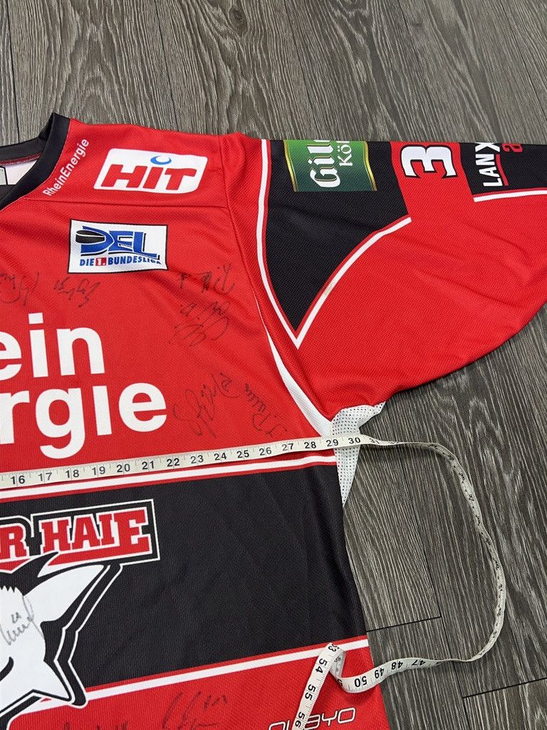 NHL Owayo Kolner Haie #35 Andreas RENZ Signed Ice Hockey Jersey Size US XL / EU 56 / 4 - 8 Thumbnail