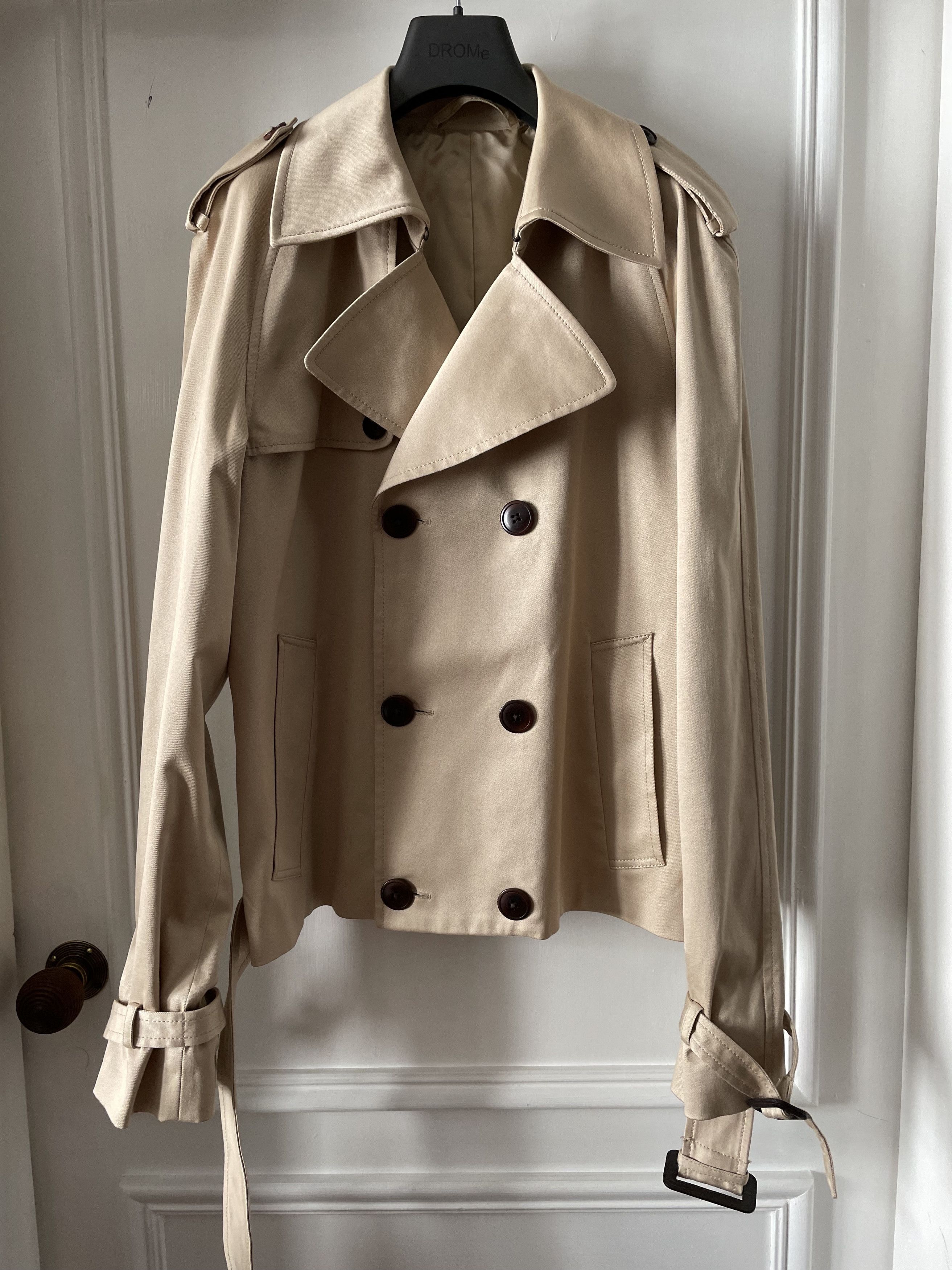 【関税＆送料込み】Maison Margiela Cotton Trench Coat Maison Margiela Oversized Trench Coat, $2,234 | farfetch.com