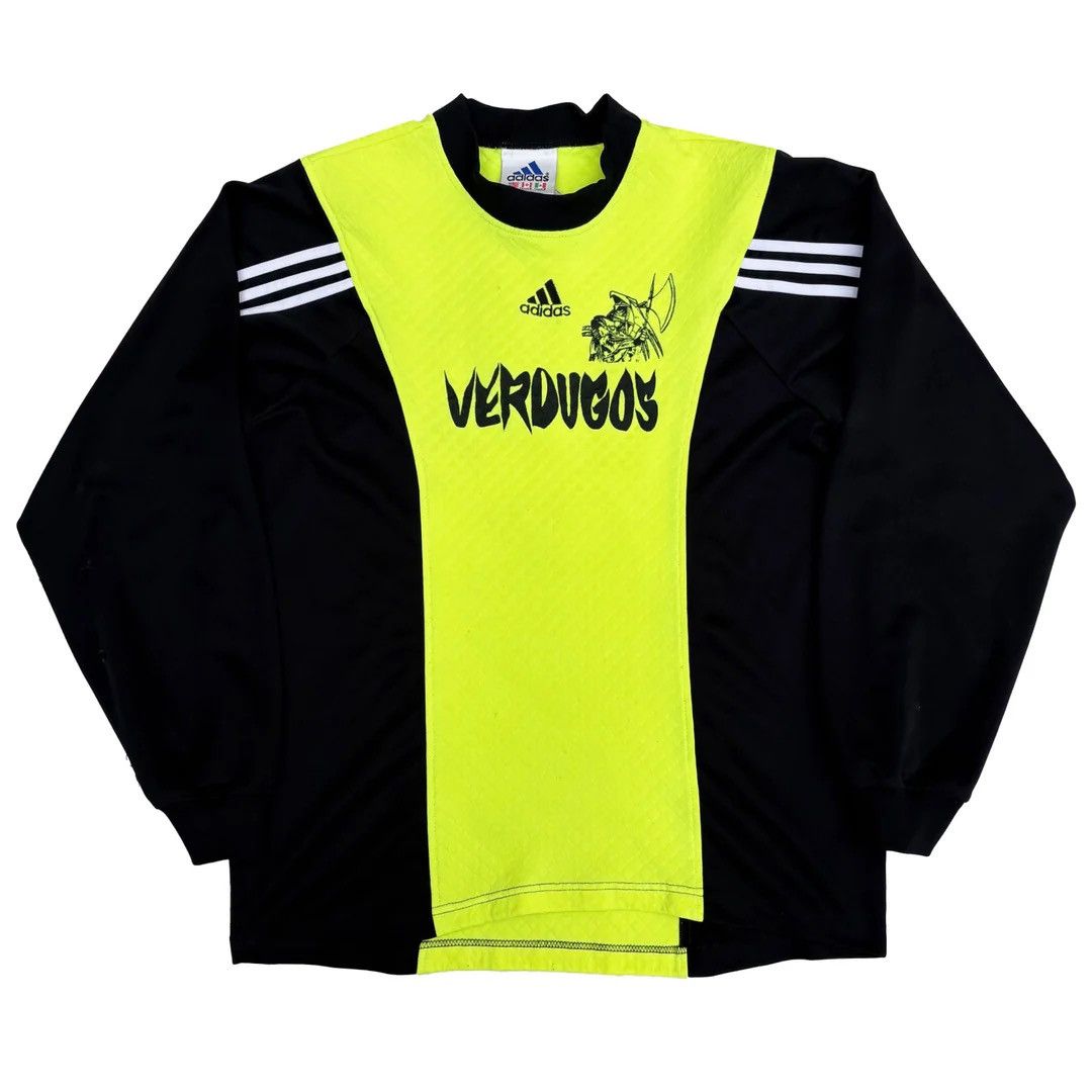 Adidas Adidas 1990 90s Vintage USA Made L/S Soccer Goalie Jersey Size US L / EU 52-54 / 3 - 1 Thumbnail