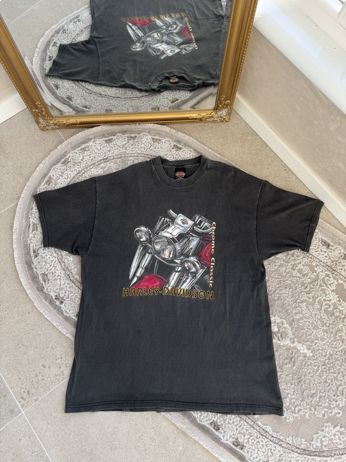 Harley Davidson 1990’s HARLEY DAVIDSON Biker T Shirt Made In USA🇺🇸 Size US XXL / EU 58 / 5 - 3 Thumbnail