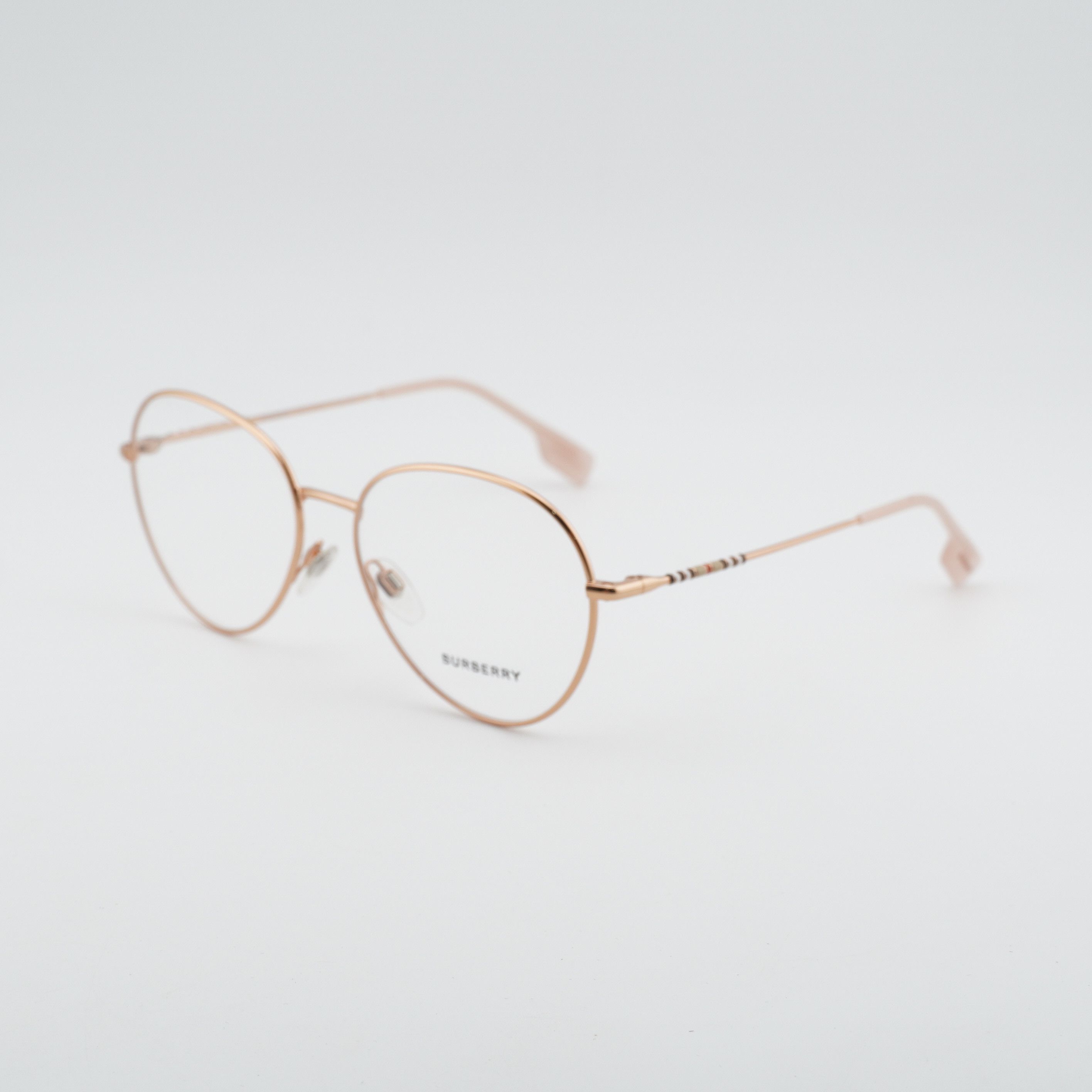 Burberry Burberry BE1366 1337 Eyeglasses Gold 54mm Aviator Frame Size ONE SIZE - 2 Thumbnail