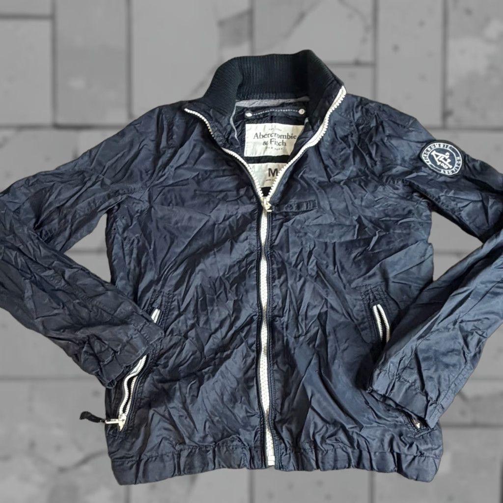 Abercrombie & Fitch VINTAGE Abercrombie & Fitch Jacket Medium Blue Windbreaker Full Zip Y2K Men M Blue Windbreaker Jacket Size US M / EU 48-50 / 2 - 1 Thumbnail