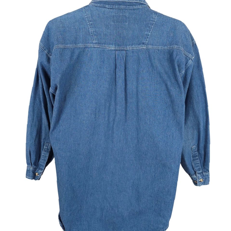 Denime Denim Shirt Mens Size Medium Blue Long Sleeve Button-Down Clothing Casual Regular Mens Size US M / EU 48-50 / 2 - 4 Thumbnail