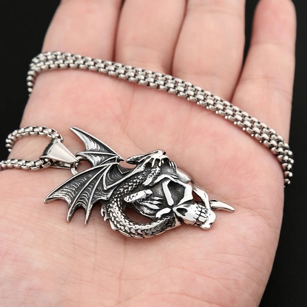 Other Flame Dragon Pendant Necklace Size ONE SIZE - 1 Thumbnail