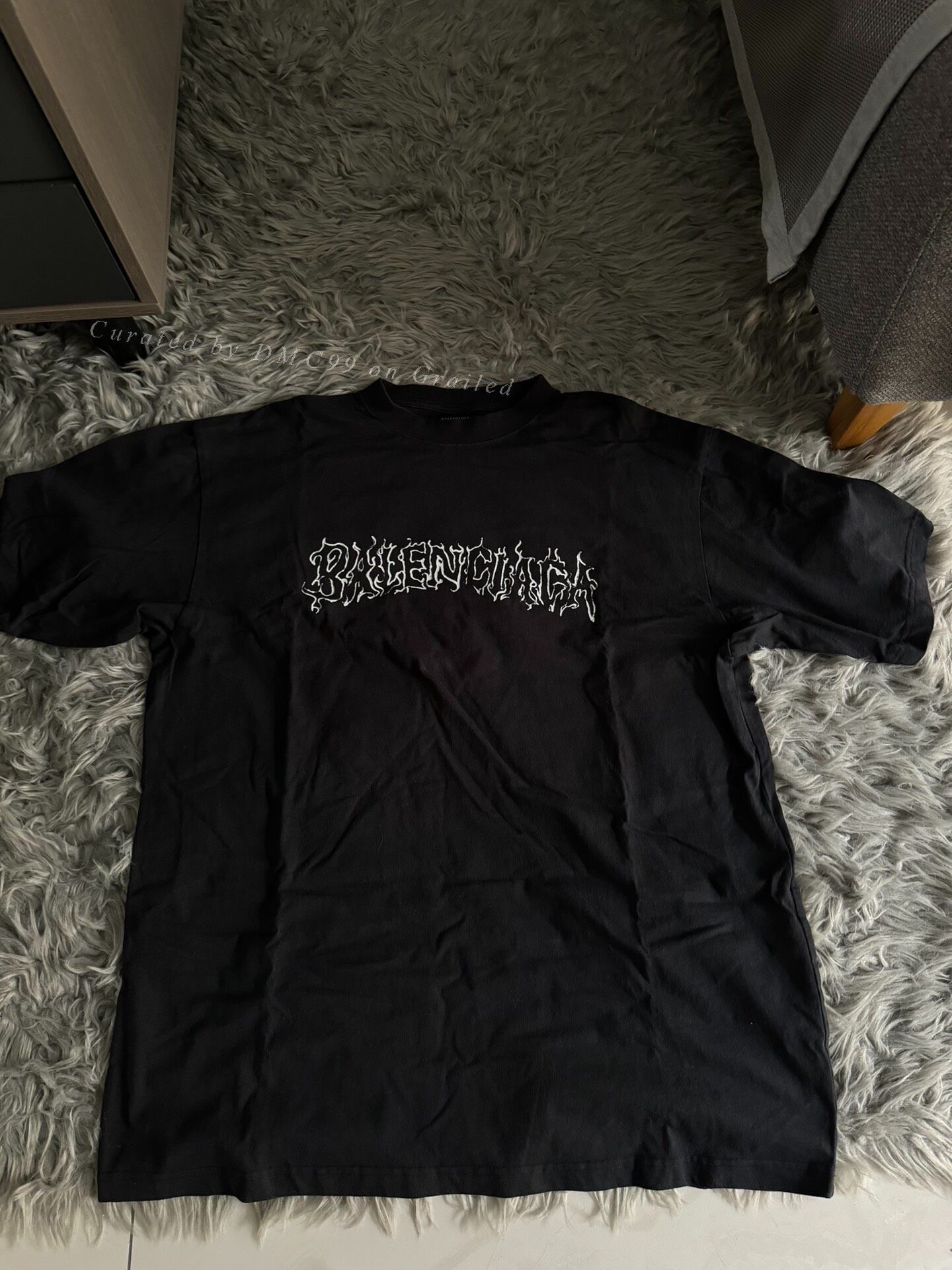 Balenciaga Balenciaga Flame Letter Short Sleeve Size US S / EU 44-46 / 1 - 1 Thumbnail