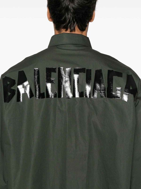 Balenciaga os11x0326 Shirt in Green Size US XL / EU 56 / 4 - 2 Thumbnail