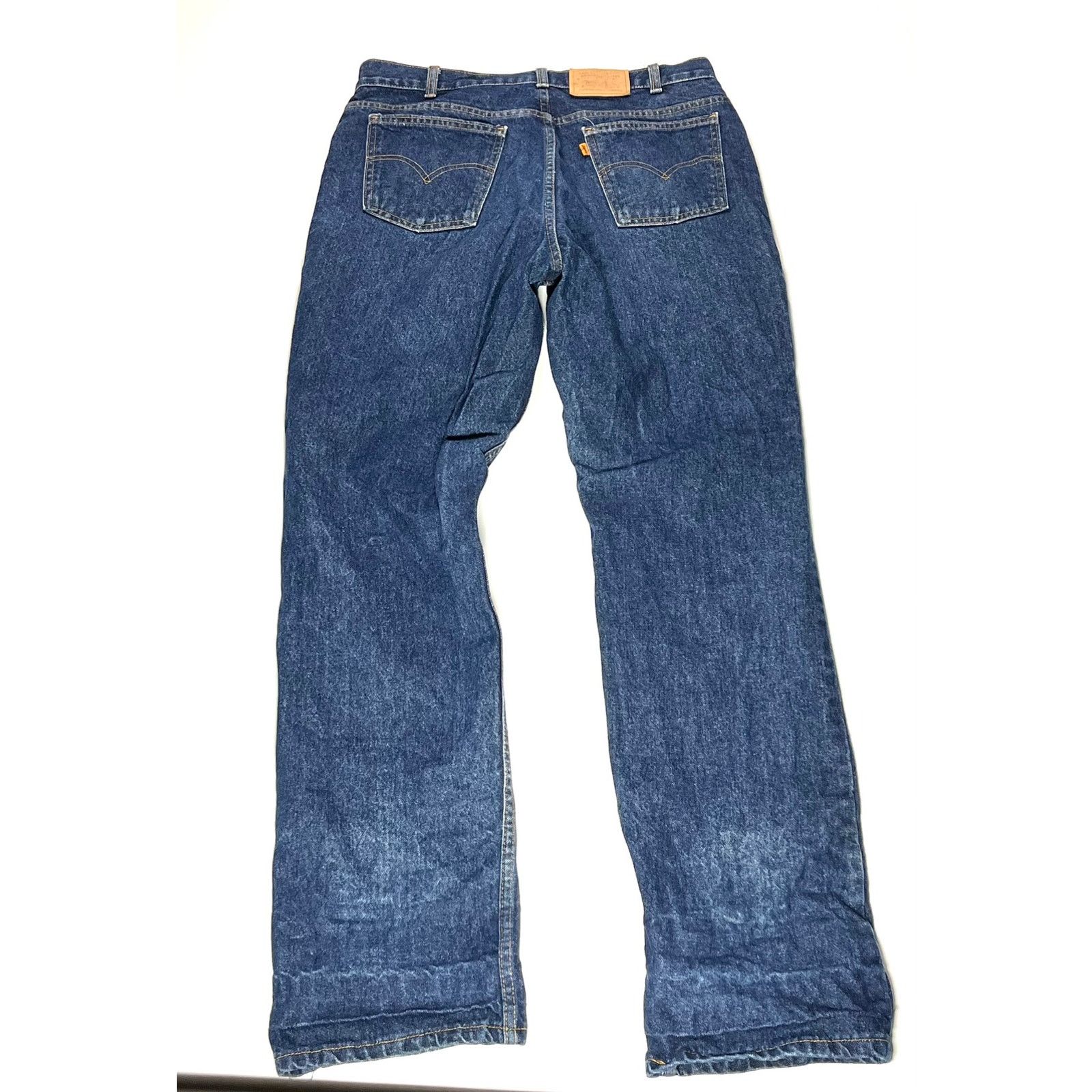 Levi's × Vintage VTG 1980’s Levi’s Orange Tag Straight Leg Denim Jeans 30x34 Size US 32 / EU 48 - 11 Thumbnail