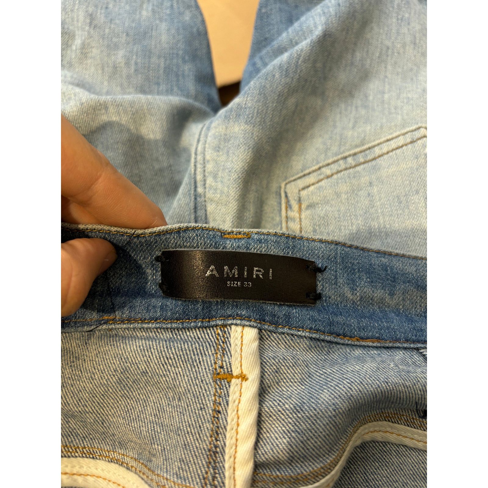 Amiri Amiri Multi Patch Jeans Used 33 Size US 33 - 4 Thumbnail