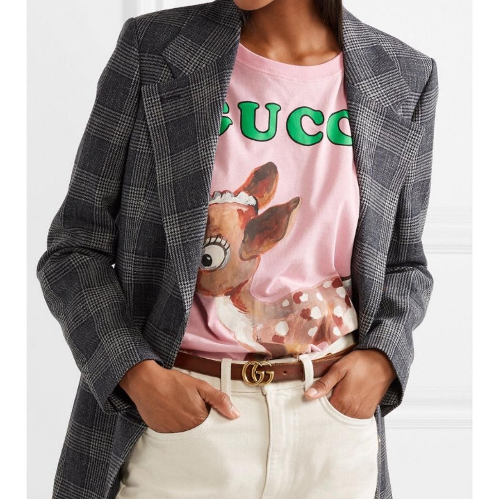 Gucci GUCCI GG logo thin belt size 70 Size ONE SIZE - 2 Thumbnail