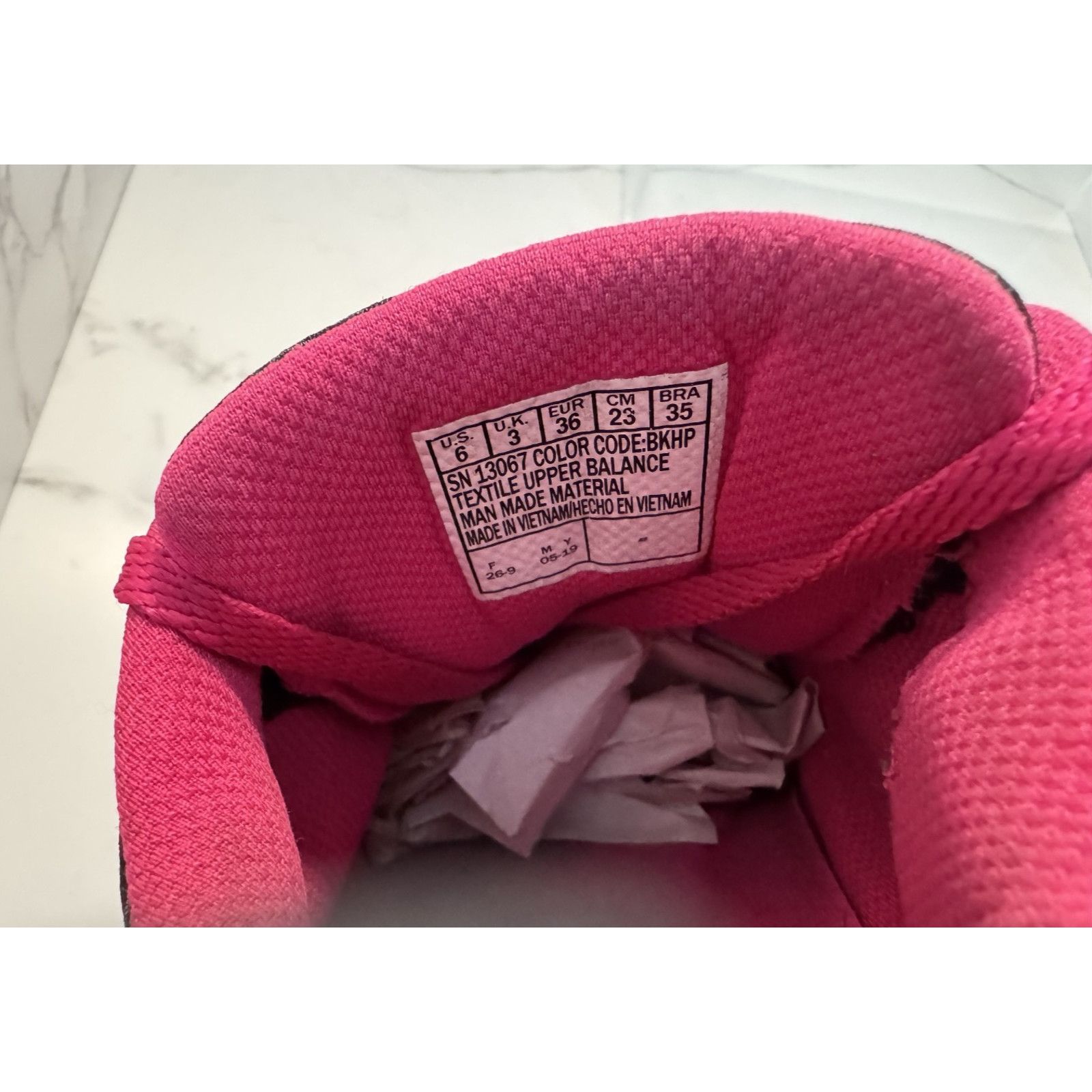 SKECHERS Skechers Flex Appeal 3.0 Lite Weight Black Pink Sneakers Size US 6 / IT 36 - 7 Thumbnail