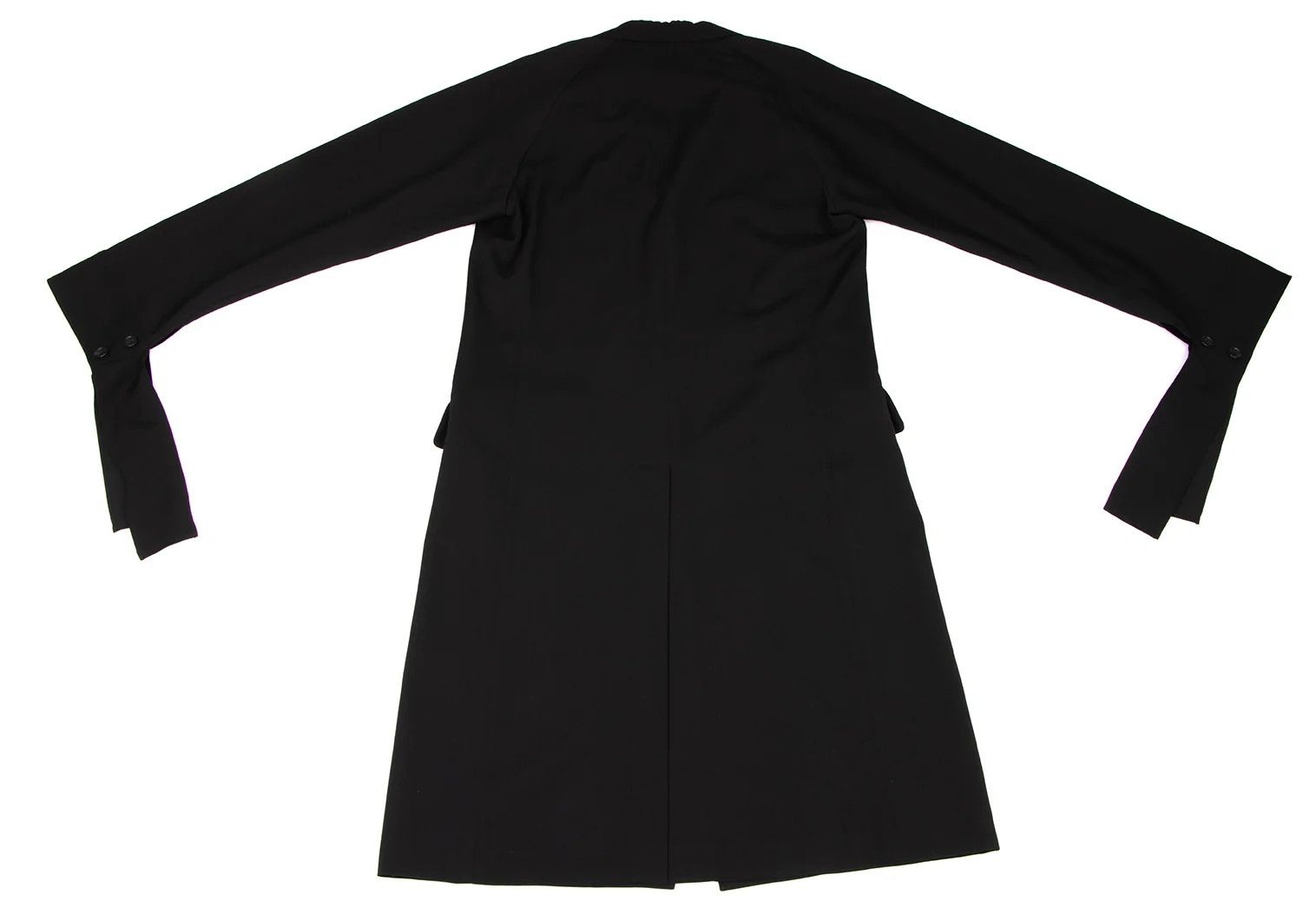 Yohji Yamamoto Yohji Yamamoto Wool Gabardine Long Jacket Size US XL / EU 56 / 4 - 11 Thumbnail