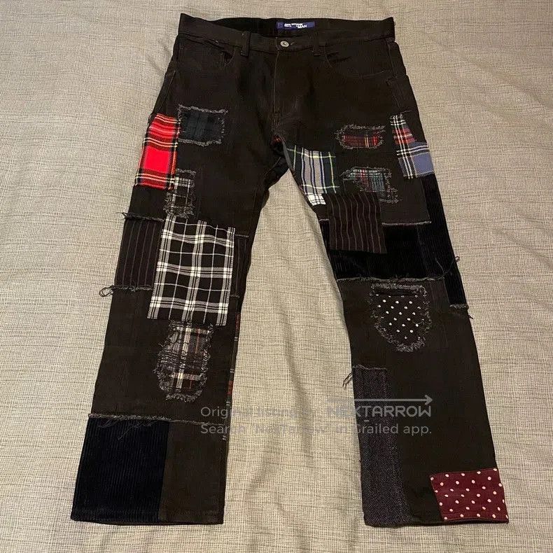 Junya Watanabe Junya Watanabe Patchwork Slim Denim Jeans. Size US 26 / EU 42 - 1 Thumbnail