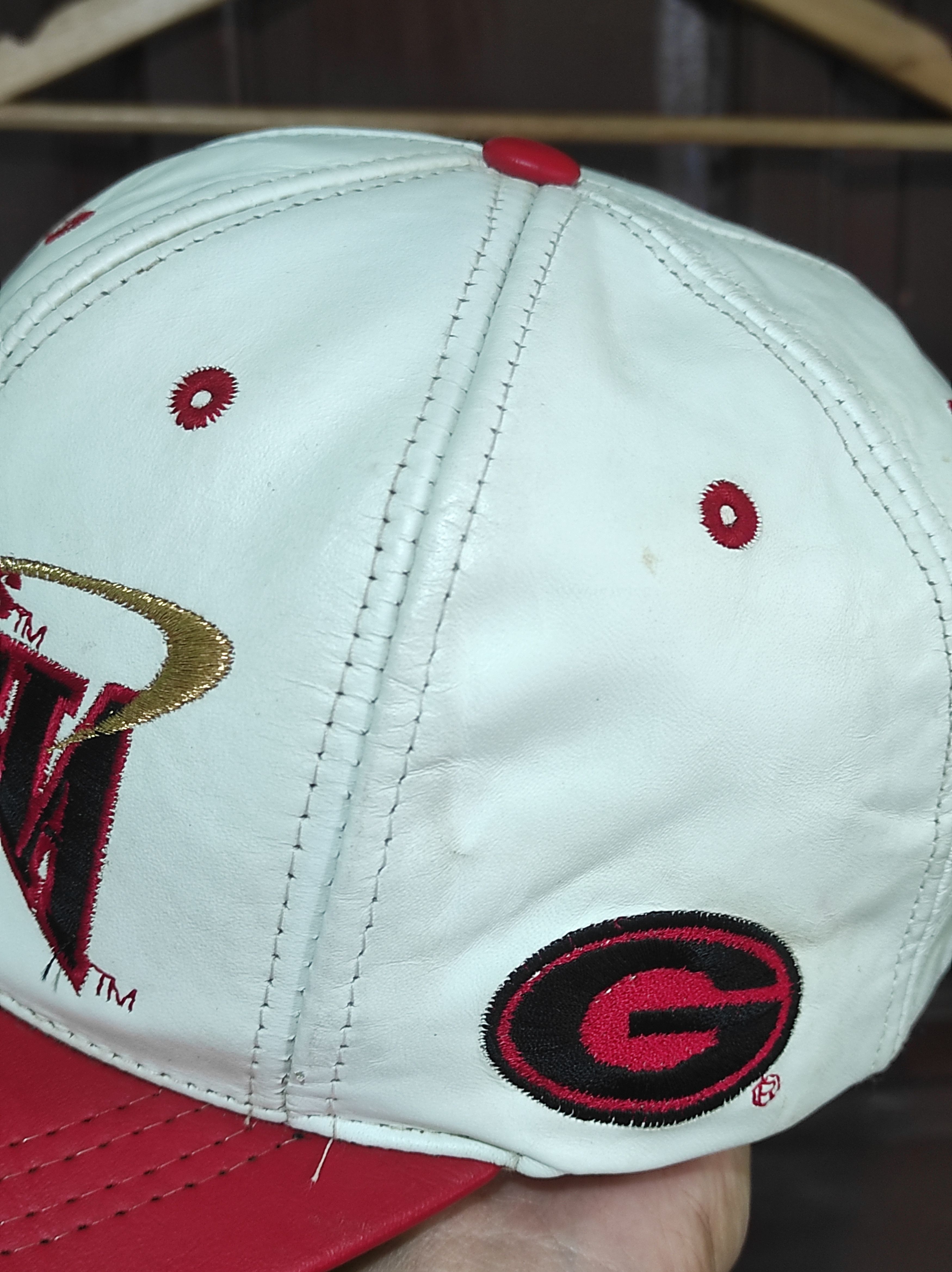 Vintage VTG Georgia Bulldogs Leather Cap by Modern Size ONE SIZE - 5 Thumbnail