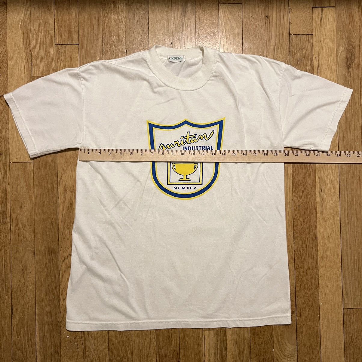 Giordano Vintage Manila Philippines Security Large White T Shirt Size US L / EU 52-54 / 3 - 6 Thumbnail