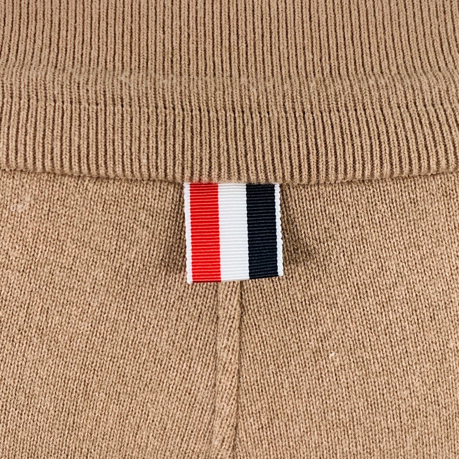 Thom Browne THOM BROWNE Brown Cream Cotton Blend Stripe Casual Pants Size 25" / US 0 / IT 36 - 5 Thumbnail