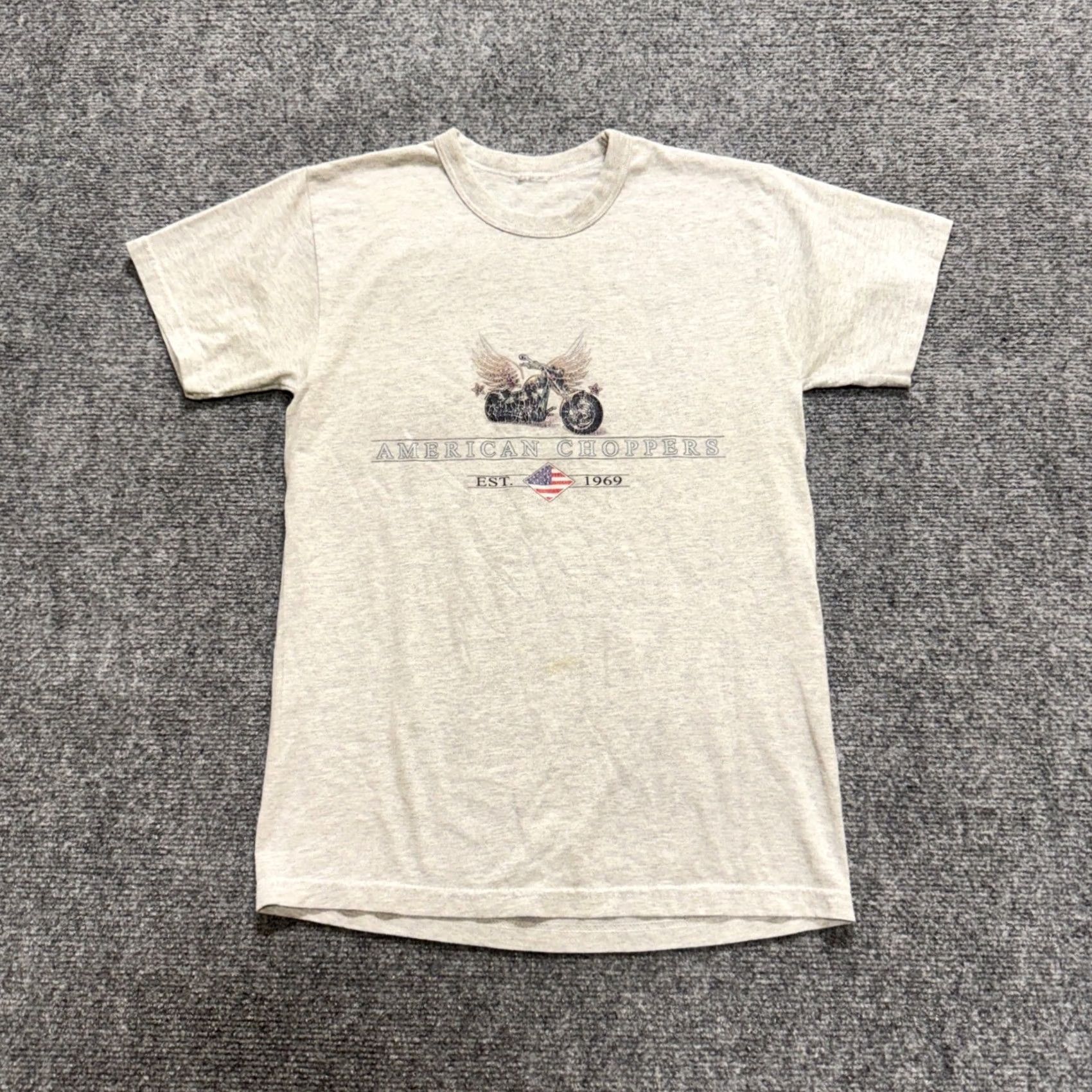 Vintage VTG T-shirt Mens M Gray Y2K Faded American Choppers Distressed Size US M / EU 48-50 / 2 - 5 Thumbnail