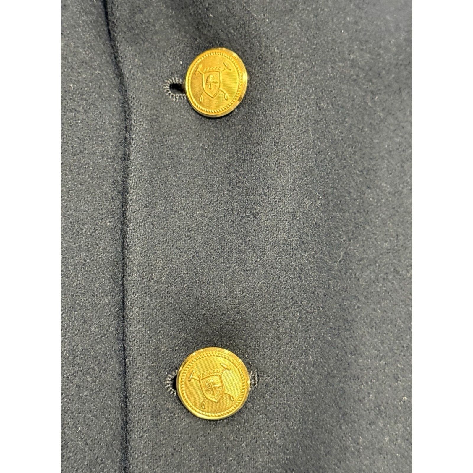 Polo Ralph Lauren VINTAGE Polo Ralph Lauren Blazer Navy 44 R Wool Single-Breasted Gold Buttons Casual Business Mens Size US XXL / EU 58 / 5 - 3 Thumbnail