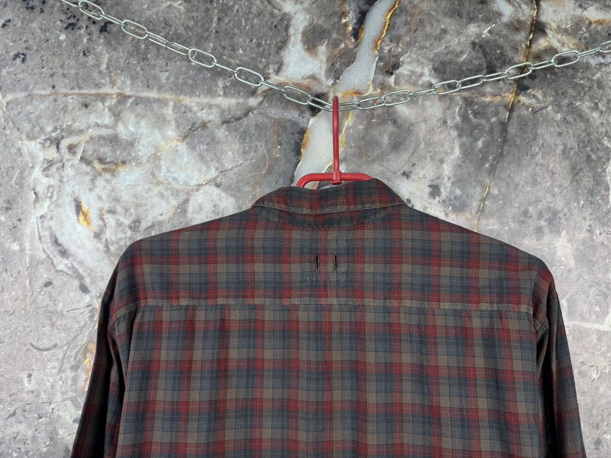 hannes roether Hannes Roether Plaid Button Up Shirt Red Grey Long Sleeve Size US XXL / EU 58 / 5 - 9 Thumbnail