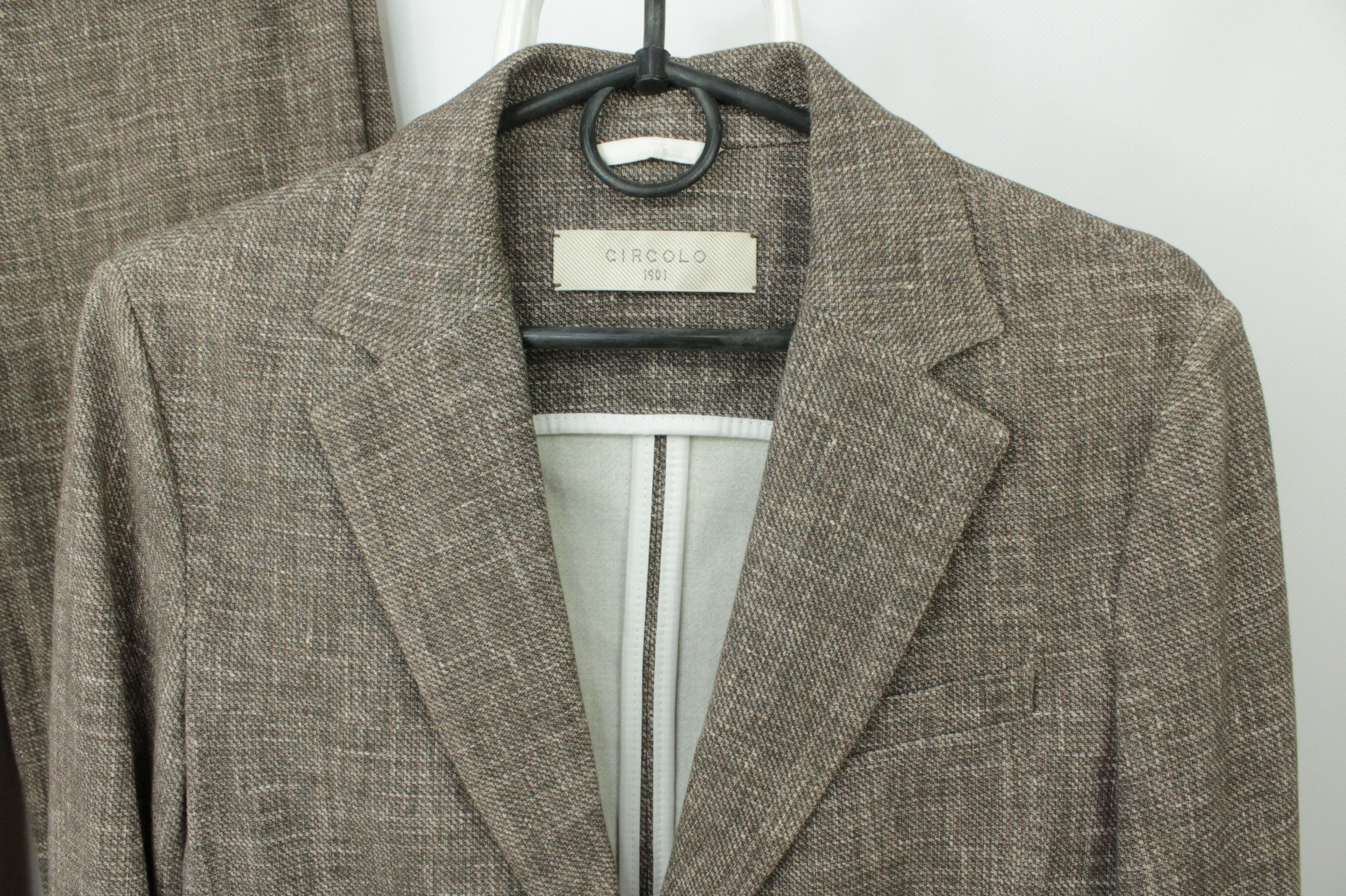 Circolo 1901 Circolo 1901 Knit Stretch Cotton Flare Pants Formal Suit Size 28" / US 6 / IT 42 - 3 Thumbnail