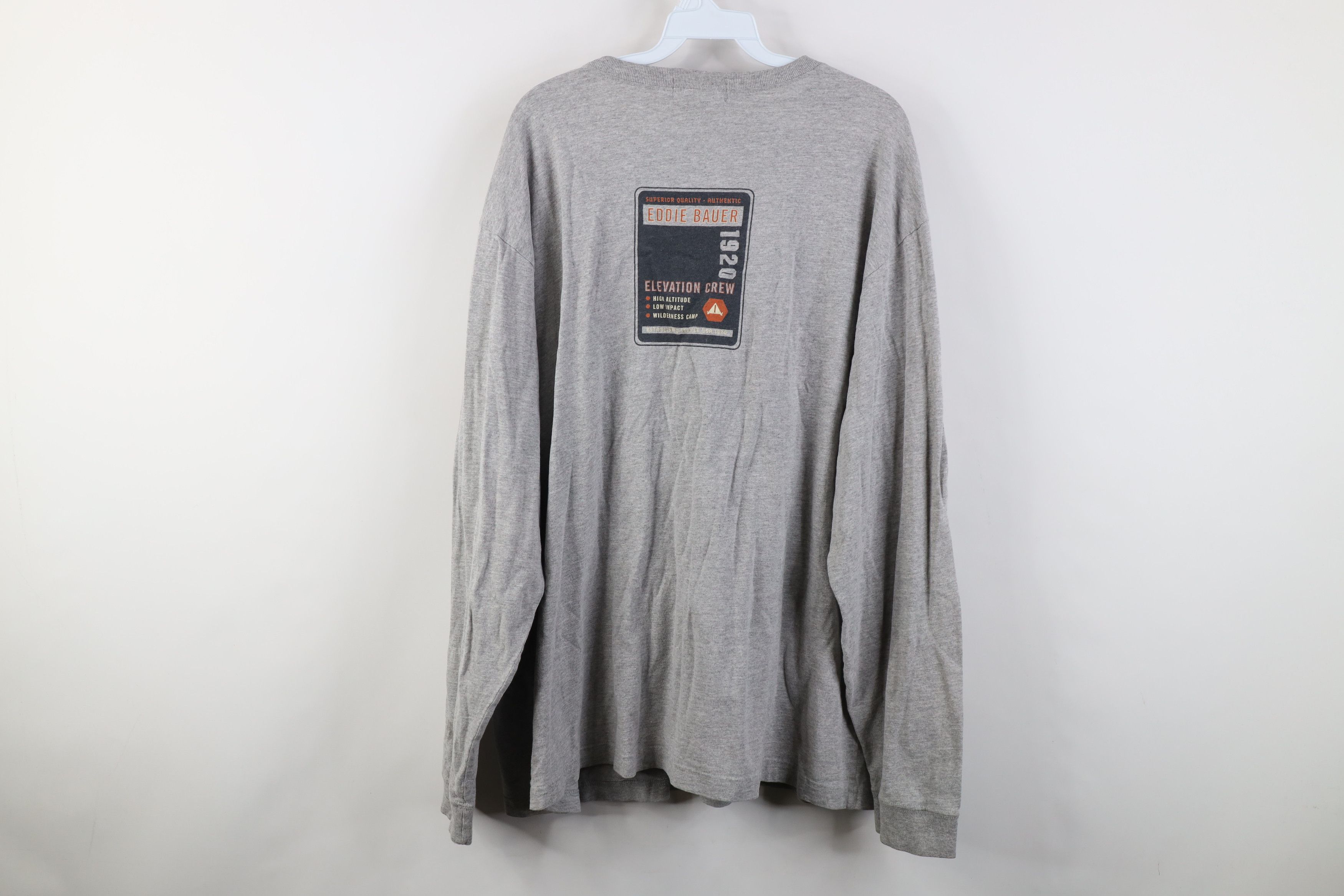 Eddie Bauer Vintage 90s Eddie Bauer Camp Long Sleeve T-Shirt Gray USA Size US XXL / EU 58 / 5 - 11 Thumbnail