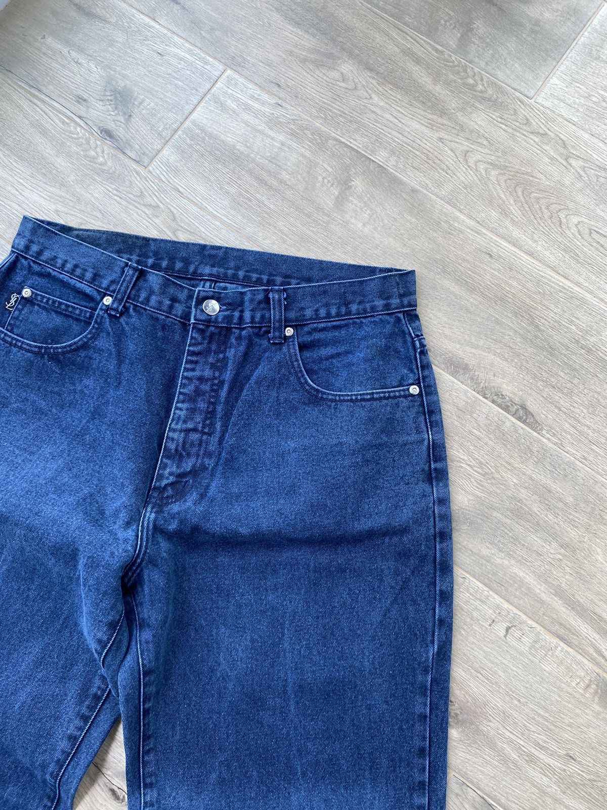 Yves Saint Laurent Metal Logo Jeans