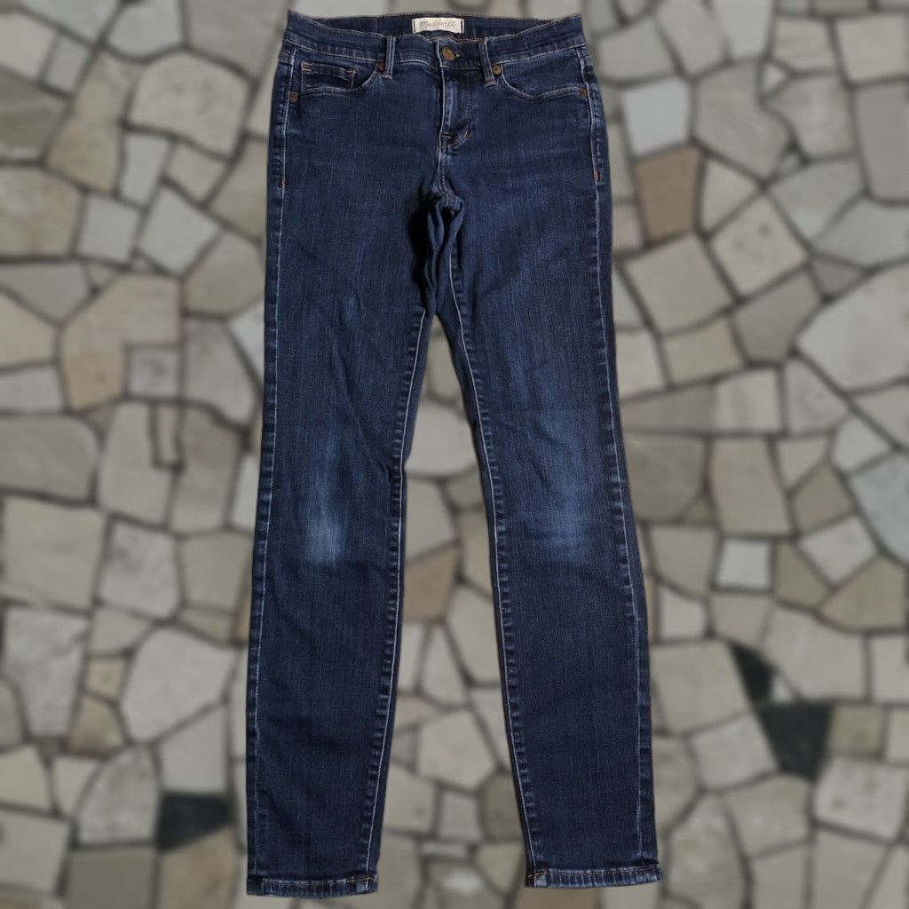 Madewell Madewell Jeans Skinny Womens 26 29 Inseam Blue Distressed Denim 5-Pocket Zip Belt Loops Slim Modern Bohemian City Classic Preppy Size 26" / US 2 / IT 38 - 1 Thumbnail