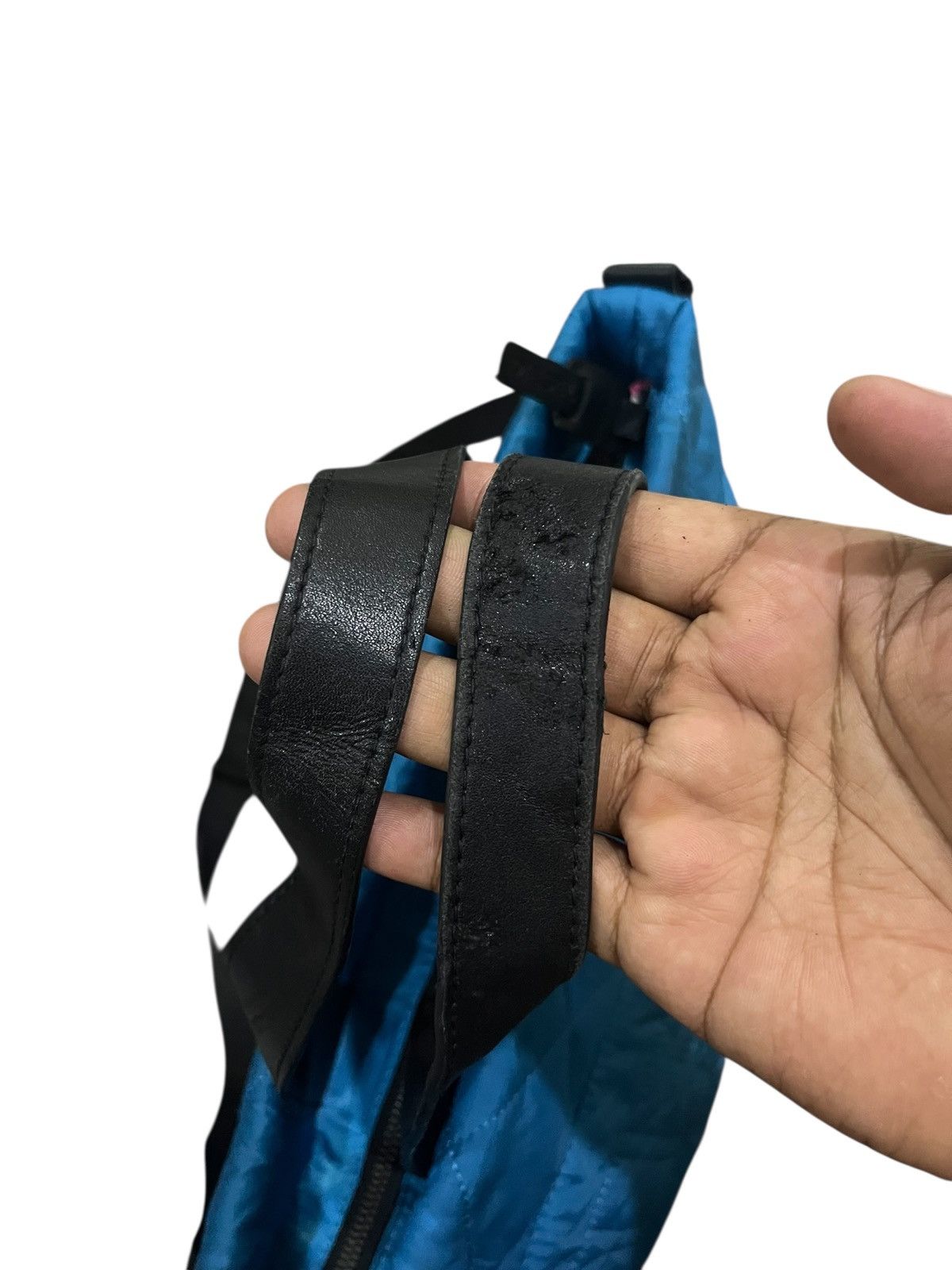 Diesel DIESEL BLUE QUILITED NYLON 2WAY SHOULDER BAG/TOTE BAG Size ONE SIZE - 10 Thumbnail