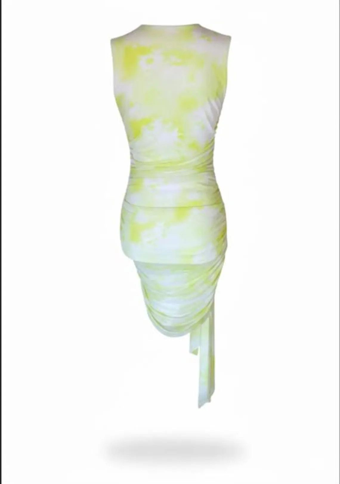 MSGM MSGM Lemon Yellow Midi Dress – Fitted, Runway Archive Size S / US 4 / IT 40 - 4 Thumbnail