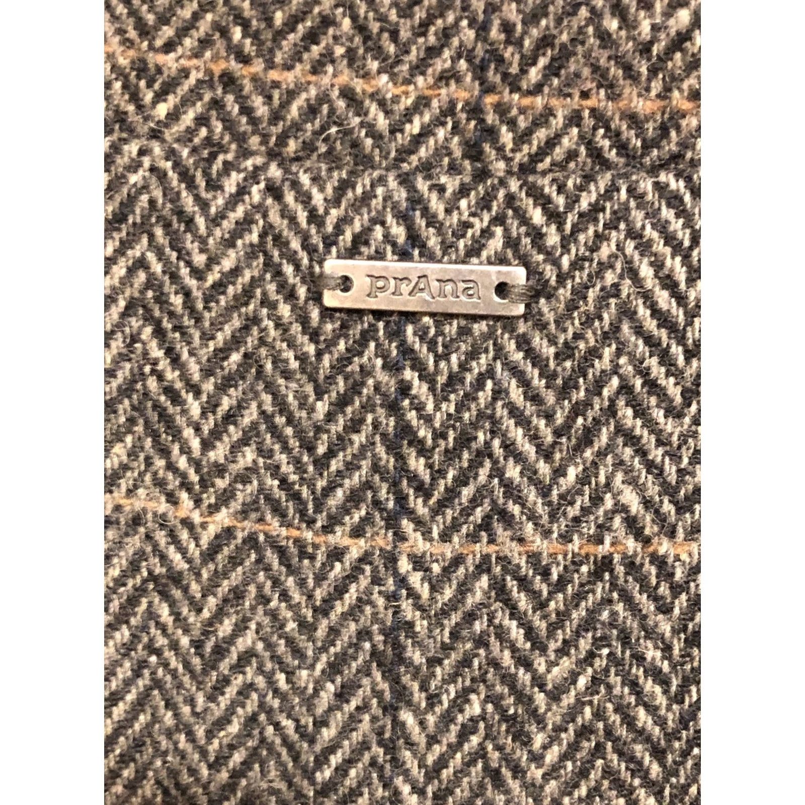 Prana prAna Caprise Jacket Womens Size M Gravel Insulated Wool Tweed Stand-Up Collar NWT 99 Size M / US 6-8 / IT 42-44 - 2 Thumbnail